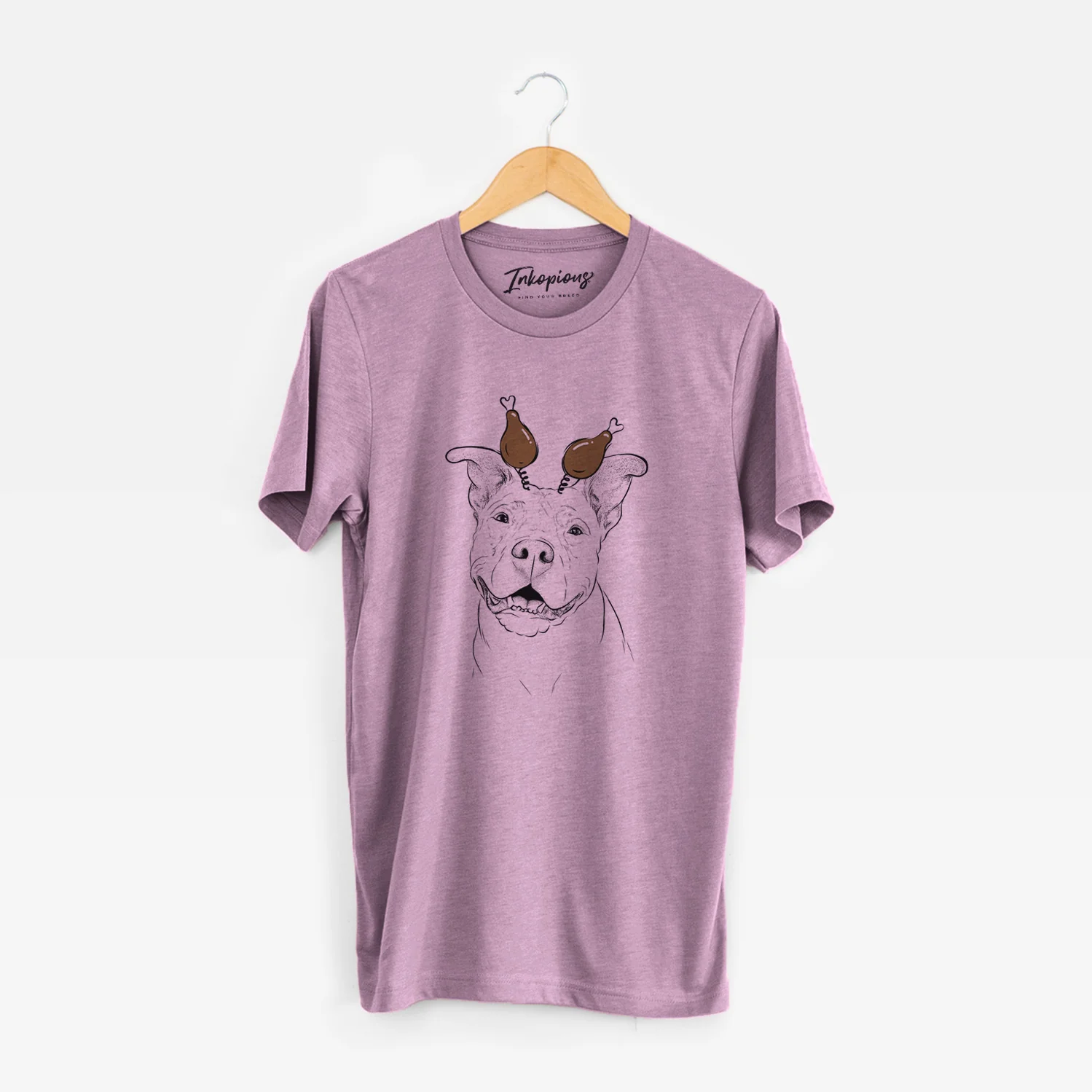 Thanksgiving Malibu the Staffordshire Terrier/Pitbull Mix - Unisex Crewneck - Image 7