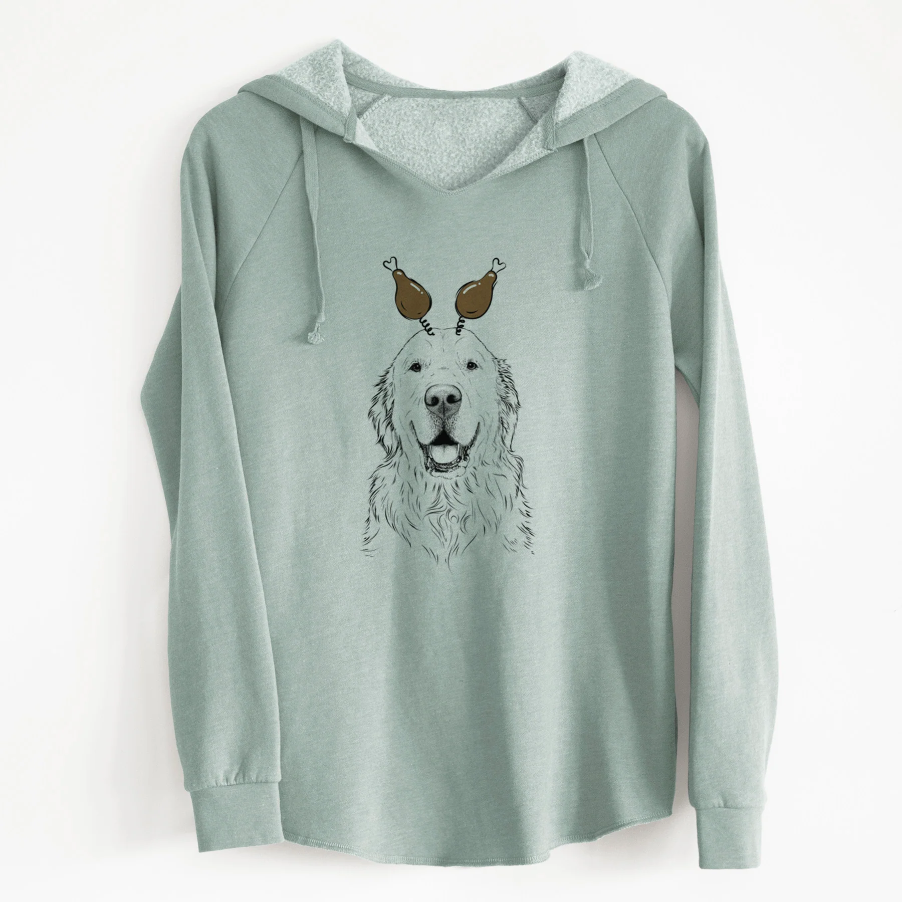 Thanksgiving Maximus the Golden Retriever - Cali Wave Hooded Sweatshirt - Image 7