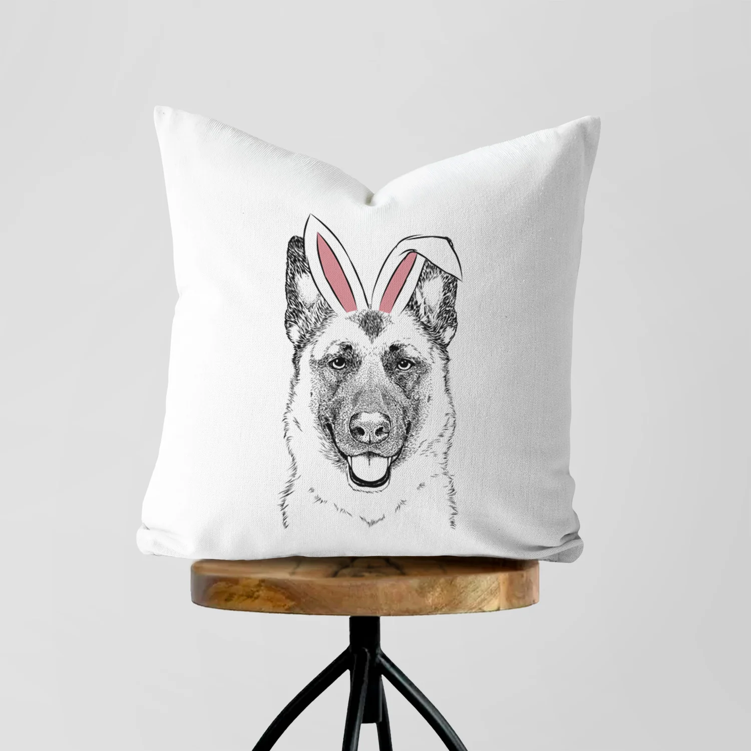 Trooper the German Shepherd - Throw Pillow Cover - Image 5