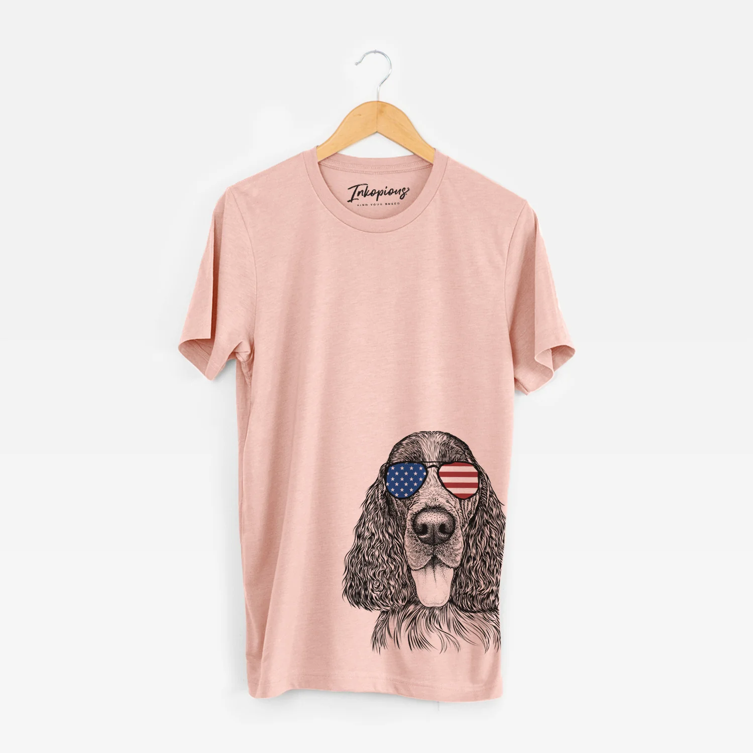 USA Duke the English Springer Spaniel - Unisex Crewneck - Image 3