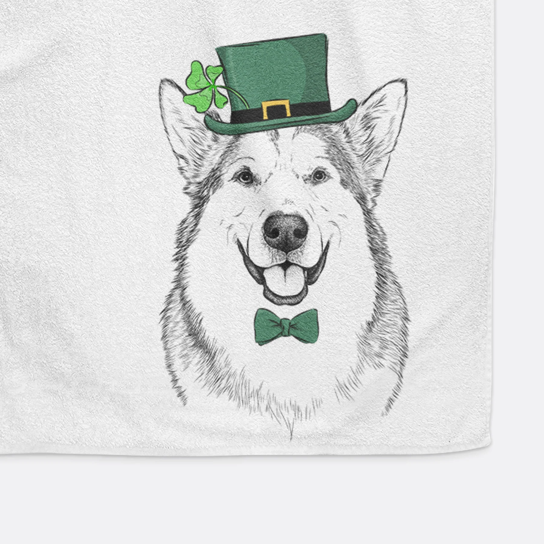 Vader the Alaskan Malamute Decorative Hand Towel - Image 14