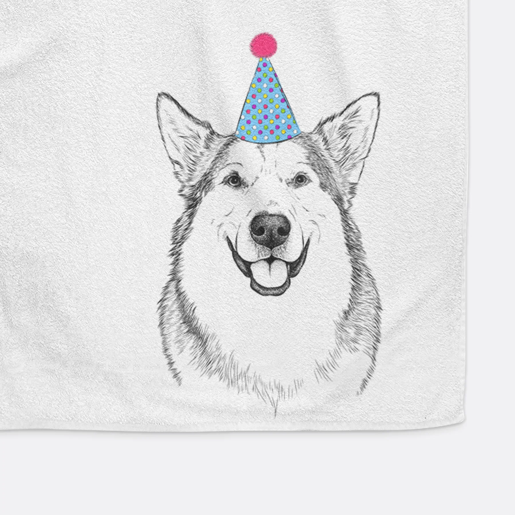 Vader the Alaskan Malamute Decorative Hand Towel - Image 16