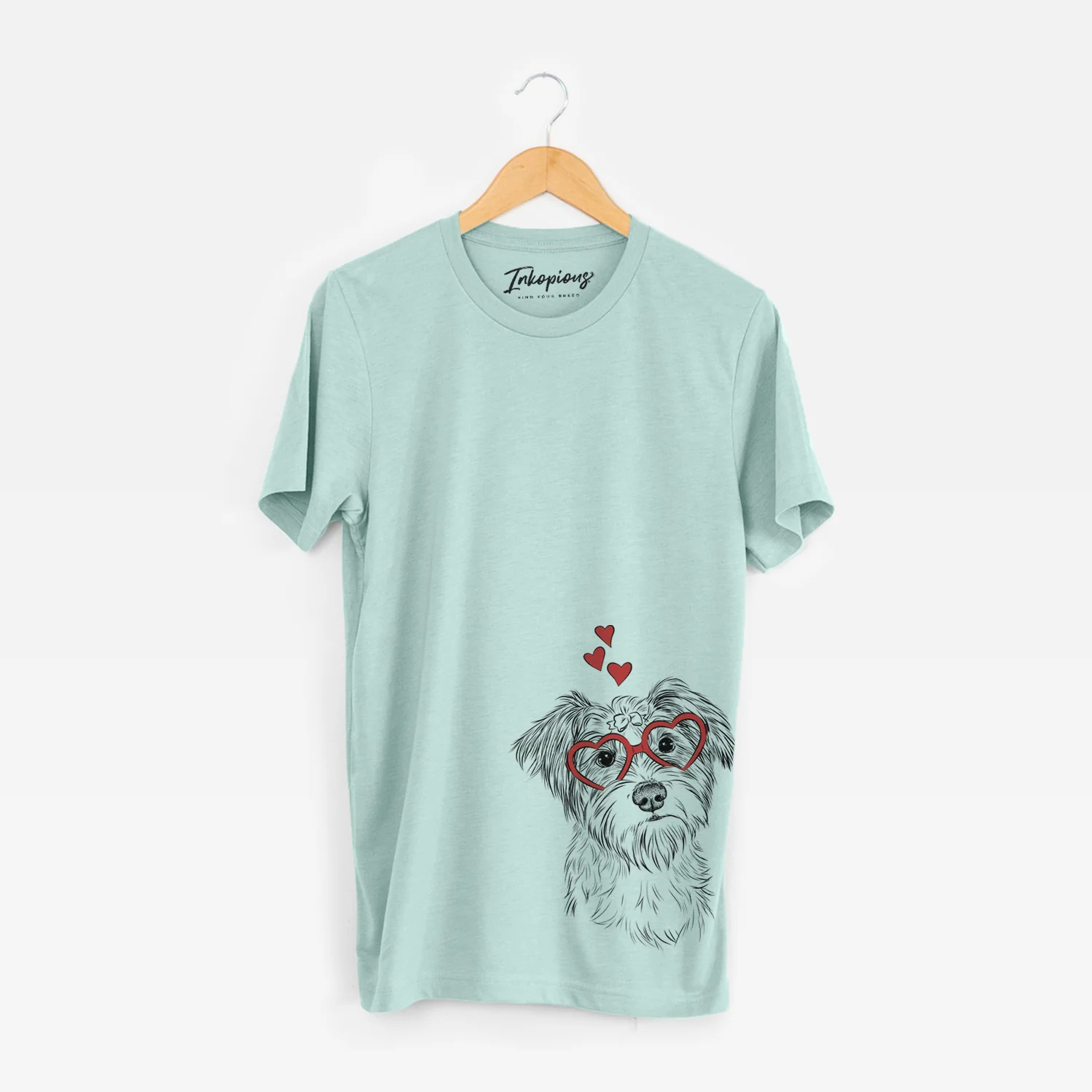 Valentine Birdee the Schnauzer Mix - Unisex Crewneck - Image 5