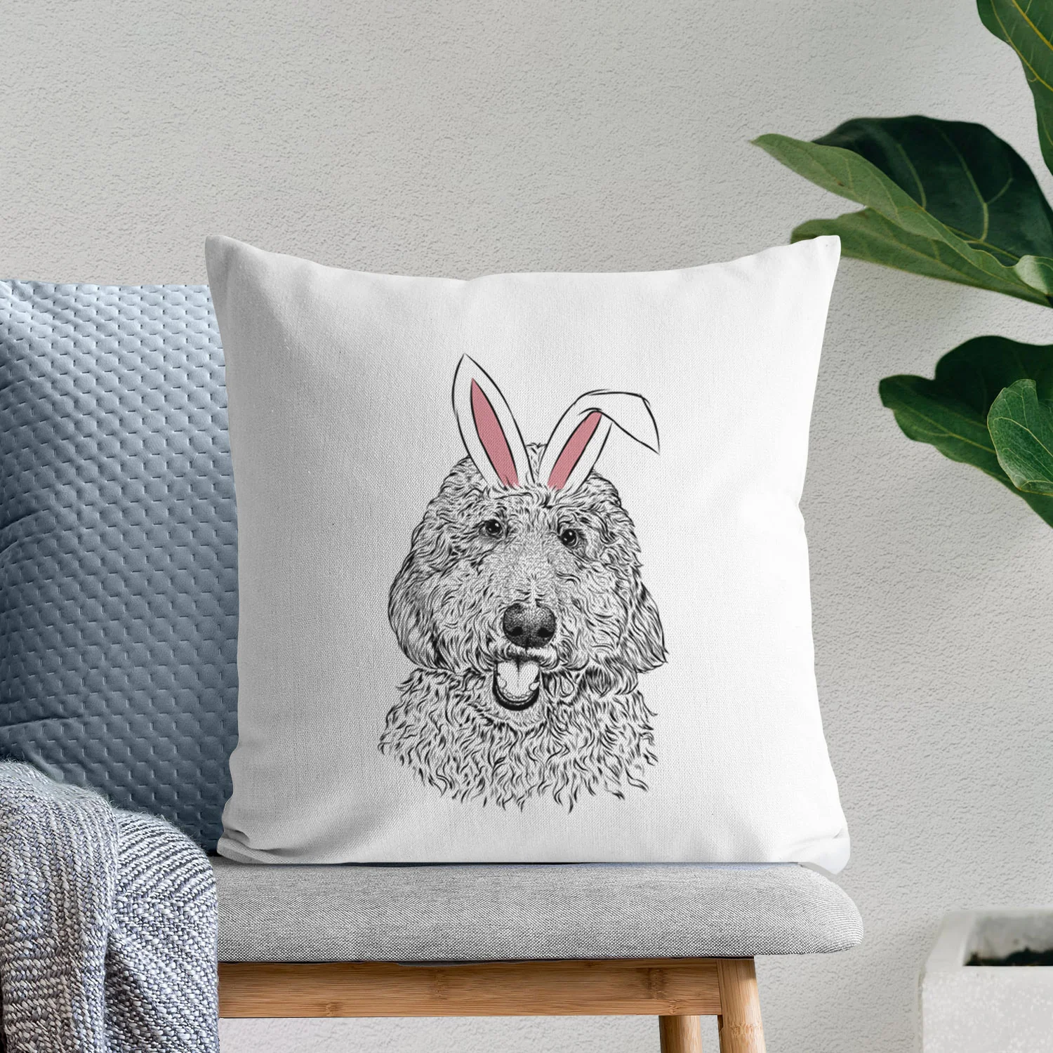 Whisper the Goldendoodle - Throw Pillow Cover - Image 11