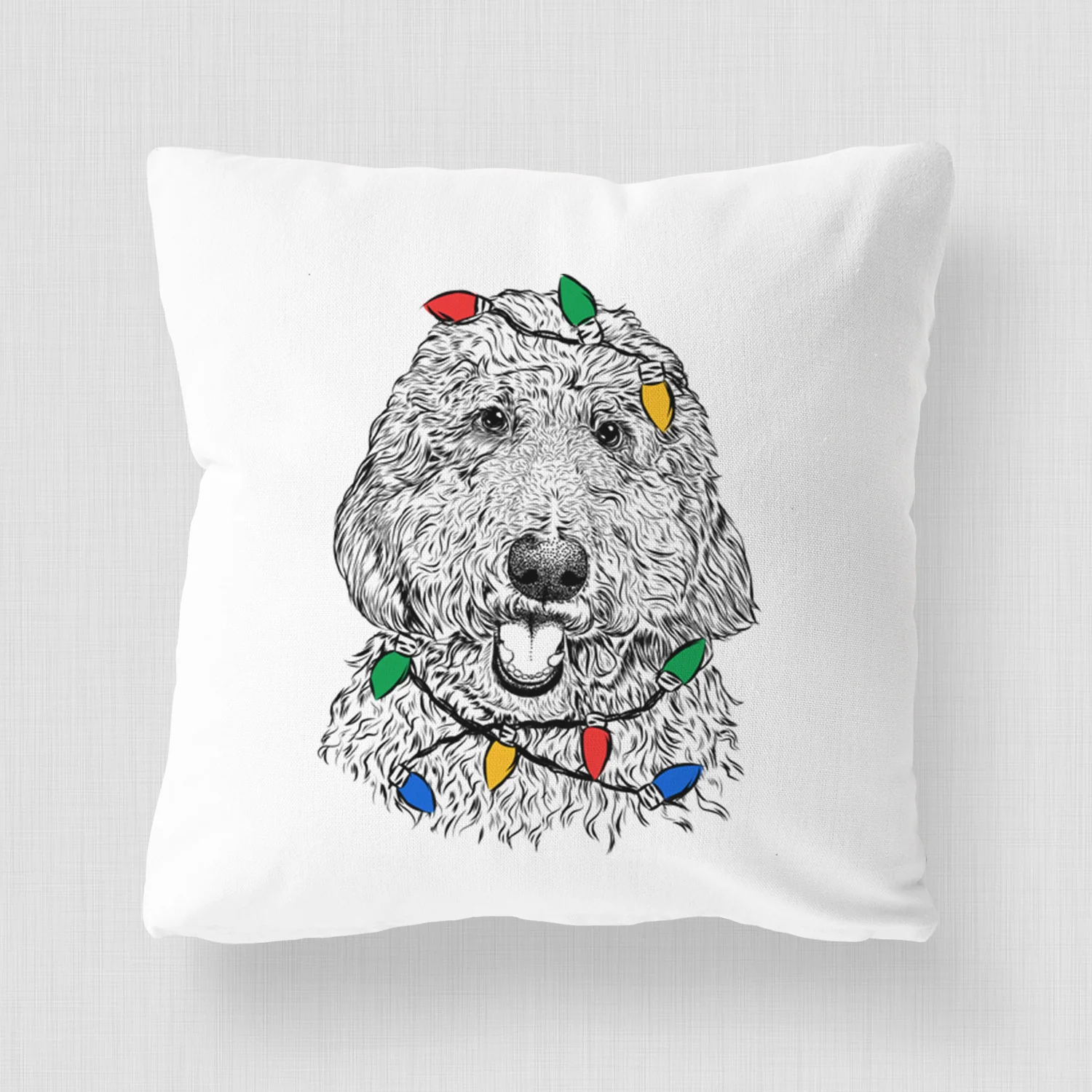 Whisper the Goldendoodle - Throw Pillow Cover - Image 4