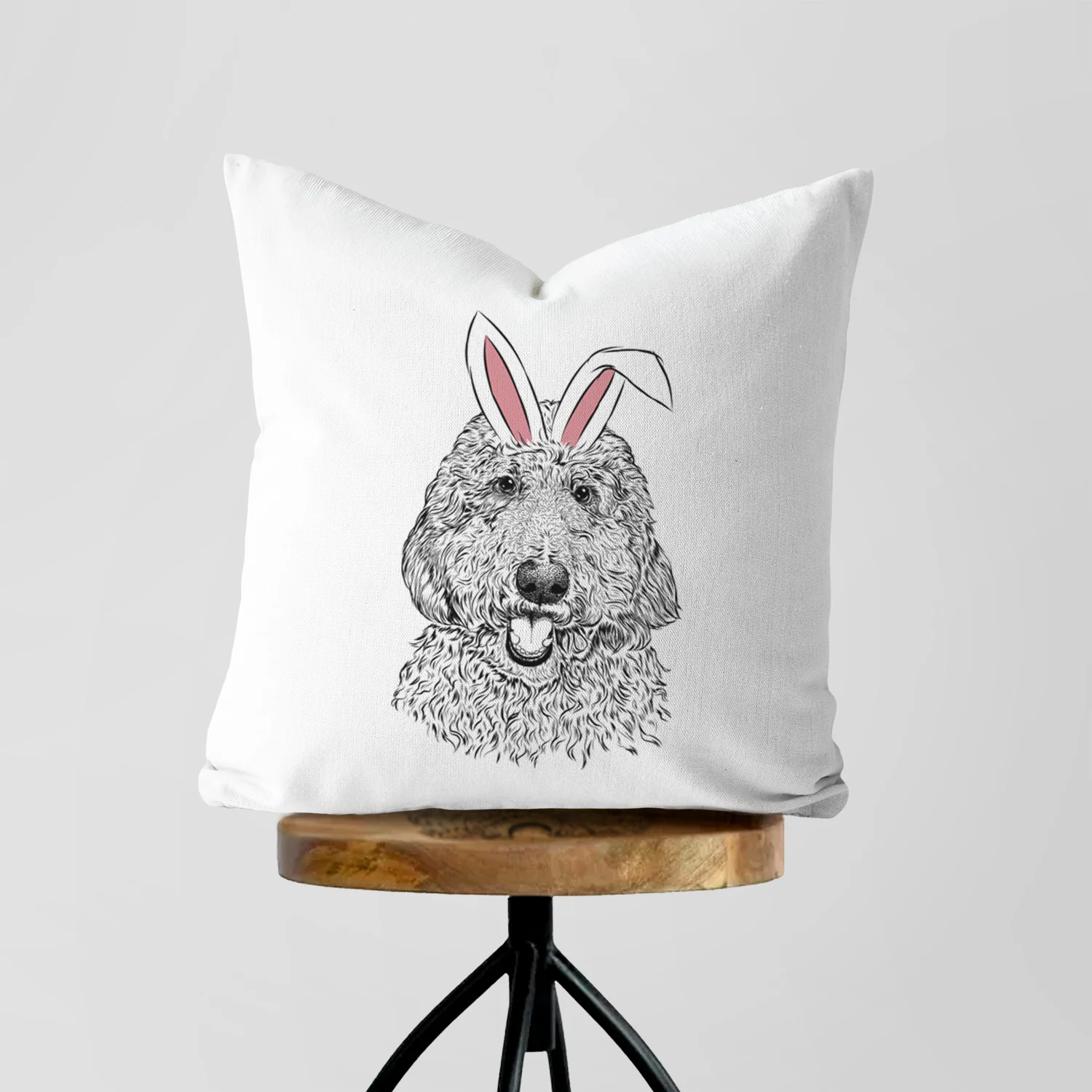 Whisper the Goldendoodle - Throw Pillow Cover - Image 5