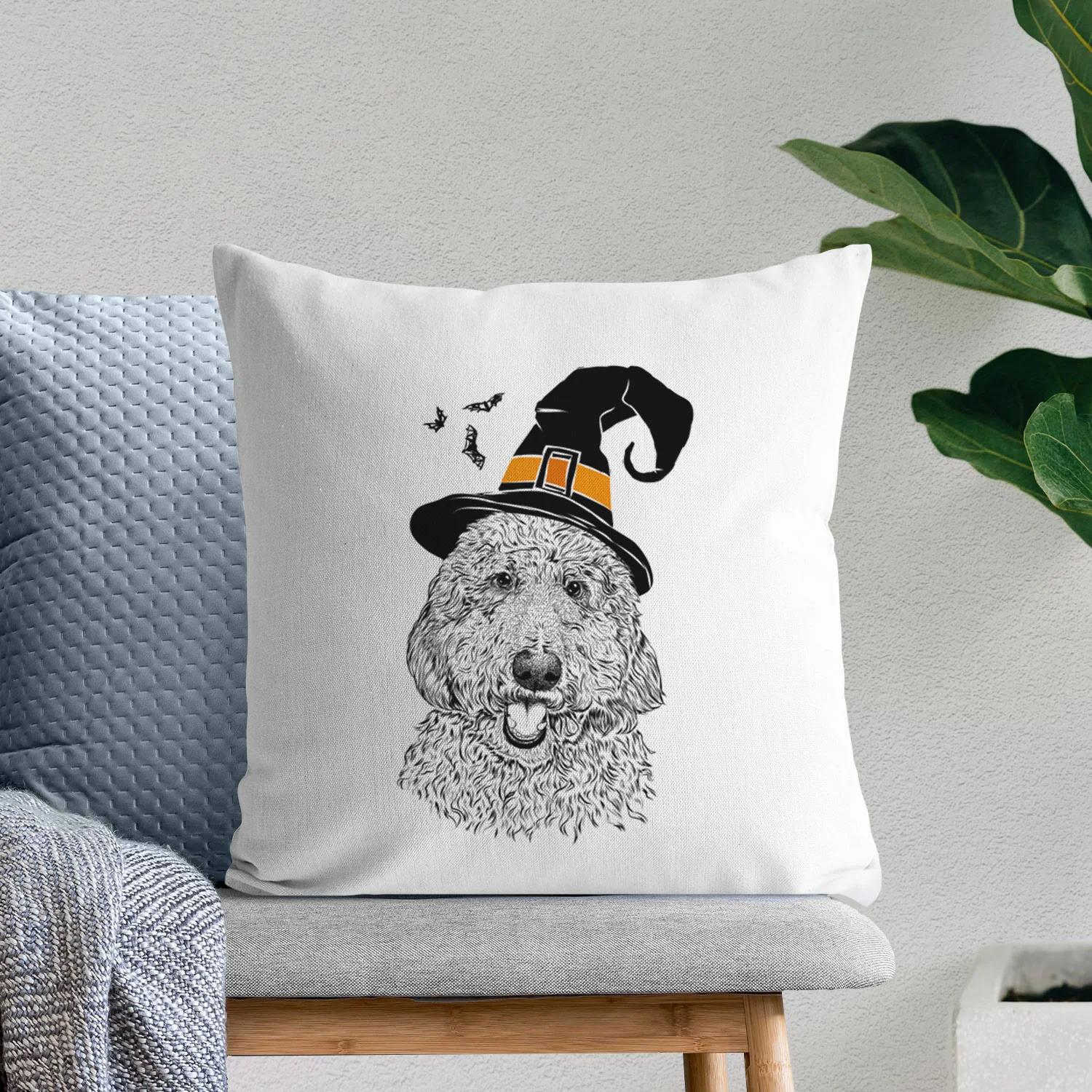 Whisper the Goldendoodle - Throw Pillow Cover - Image 8