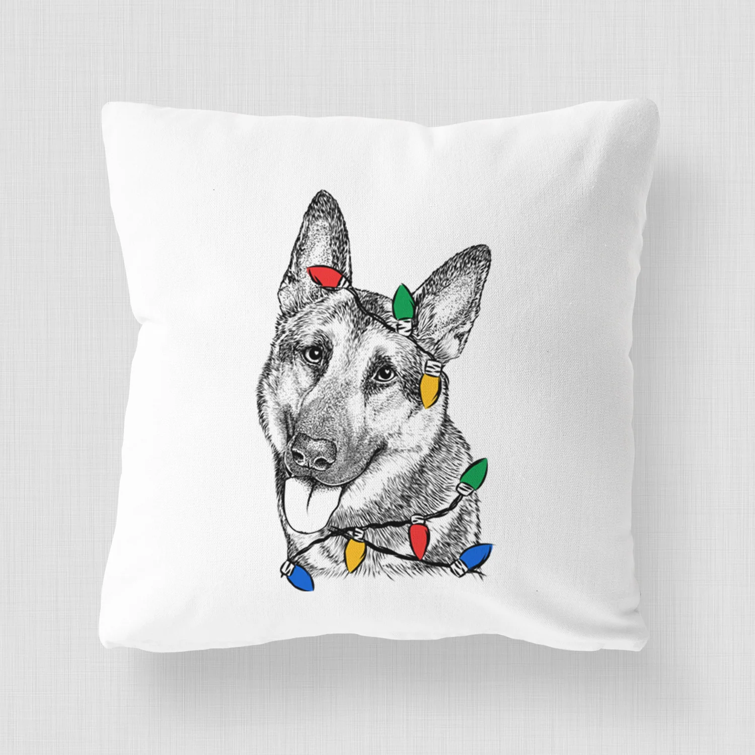 Whitaker the German Shepherd - Throw Pillow Cover - Image 4