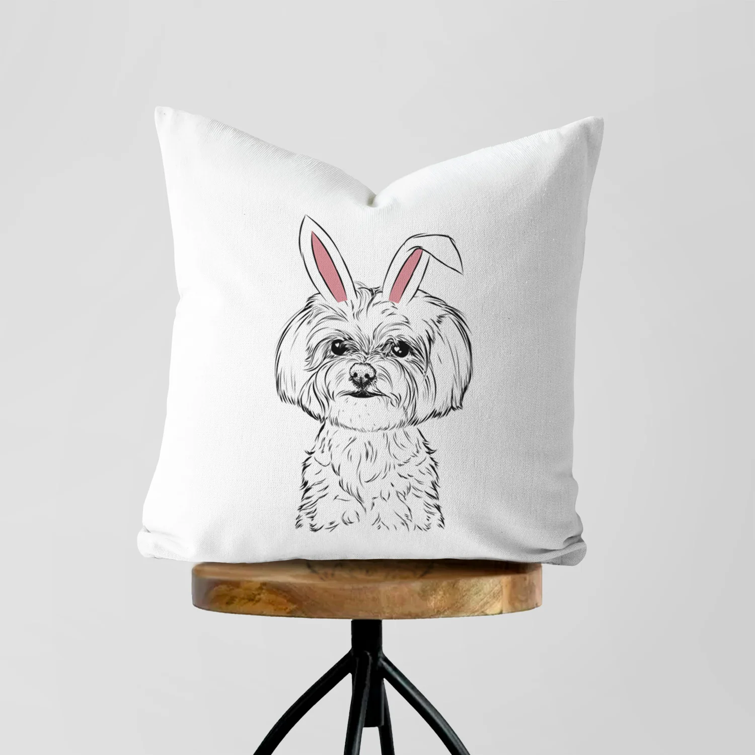 Willow the Maltese - Throw Pillow Cover - Image 5