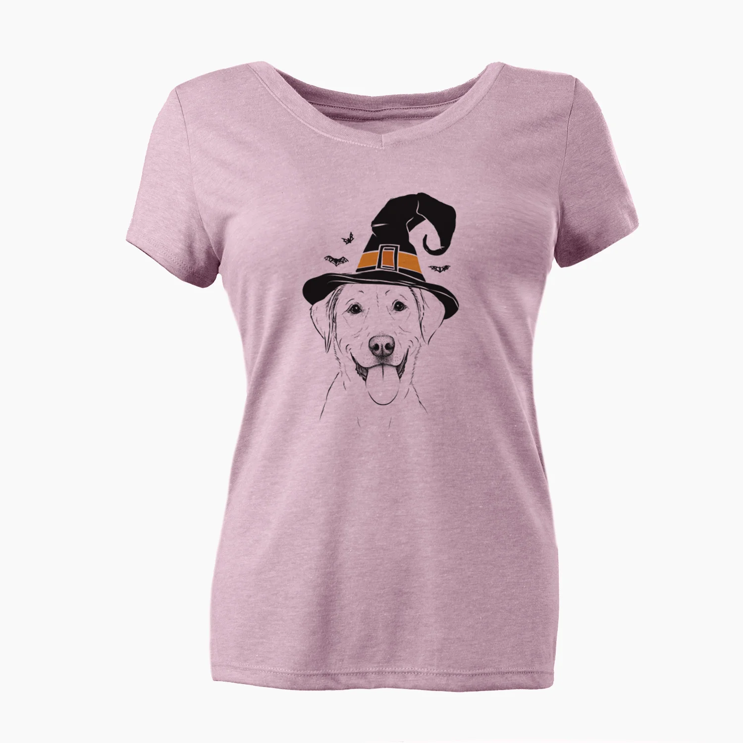 Witch Daisy the Labrador Retriever - Women's Perfect V-neck Shirt - Image 6