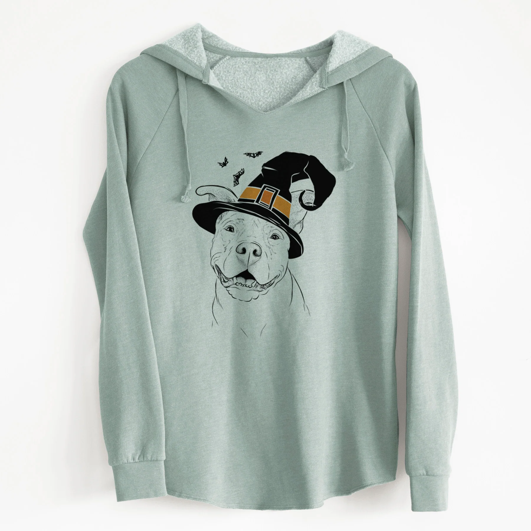 Witch Malibu the Staffordshire Terrier/Pitbull Mix - Cali Wave Hooded Sweatshirt - Image 7