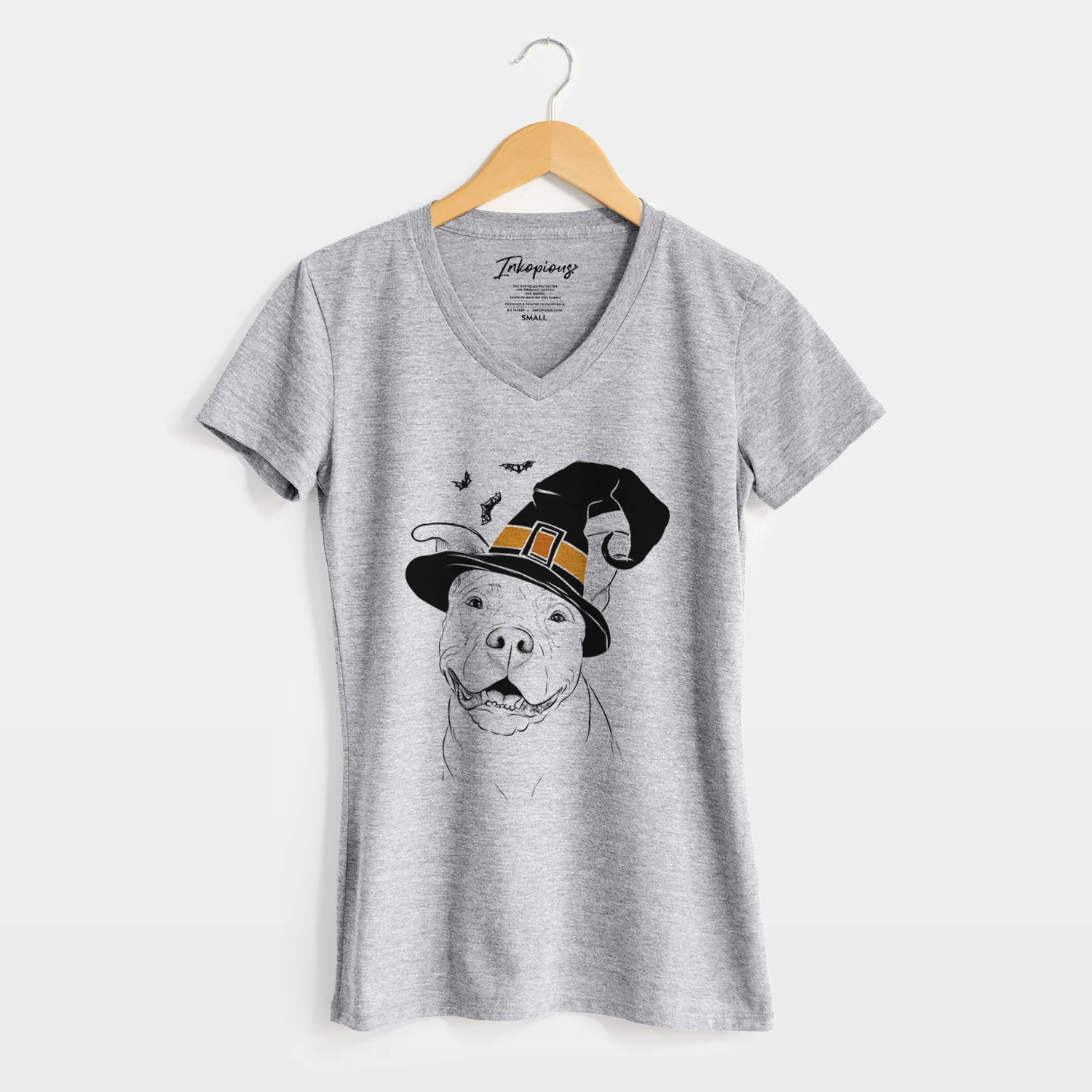 Witch Malibu the Staffordshire Terrier/Pitbull Mix - Women's Perfect V-neck Shirt - Image 8