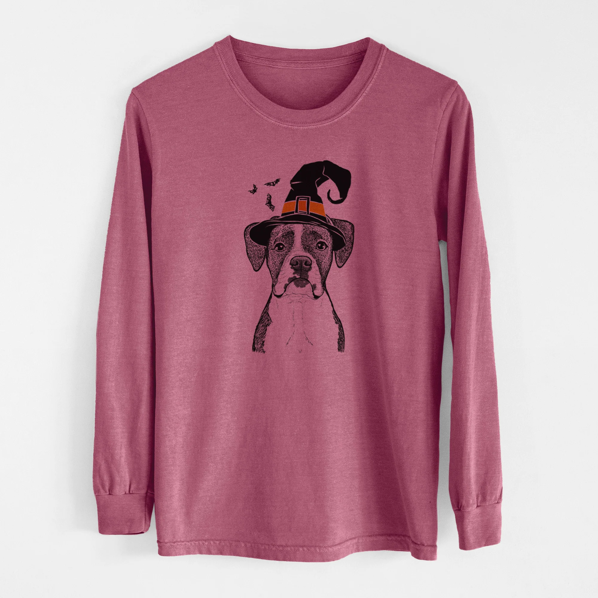 Witch Annie the Boxer - Men's Heavyweight 100% Cotton Long Sleeve - Image 11