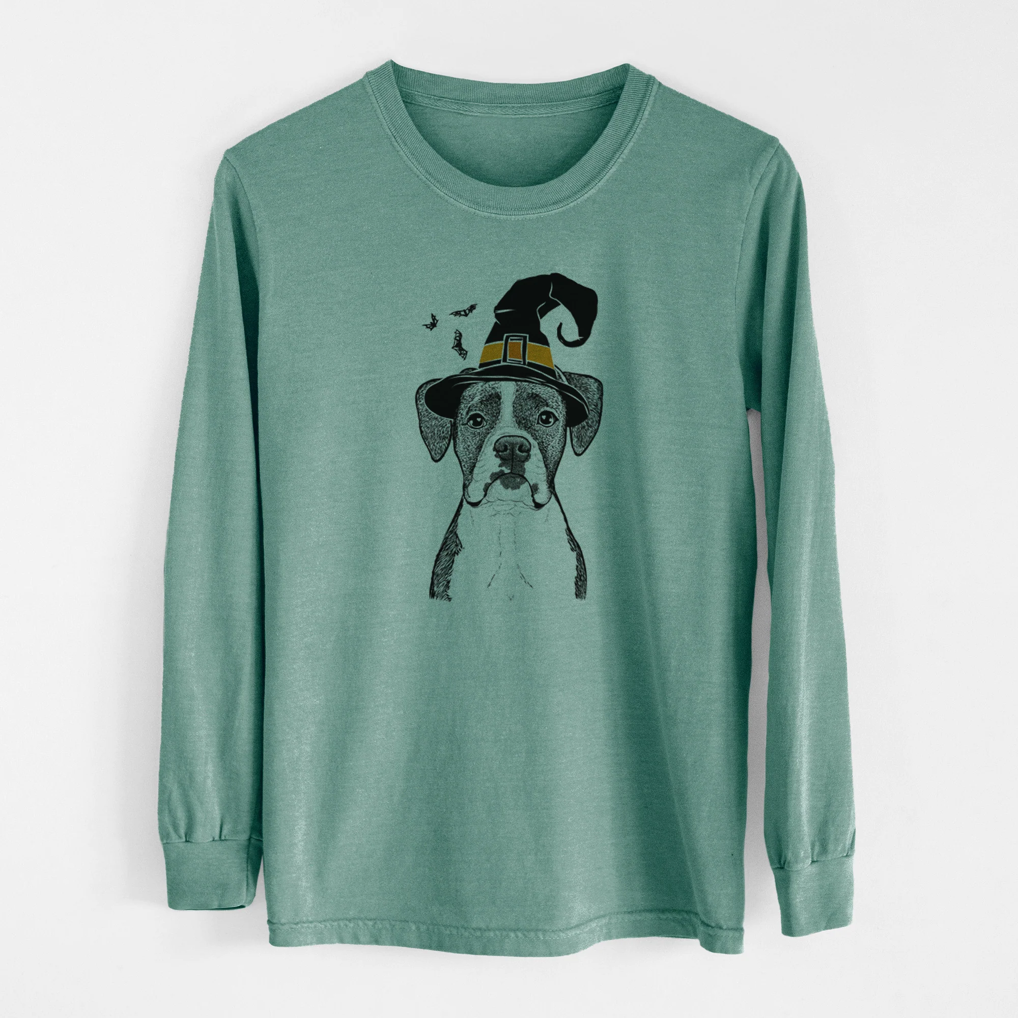Witch Annie the Boxer - Men's Heavyweight 100% Cotton Long Sleeve - Image 13