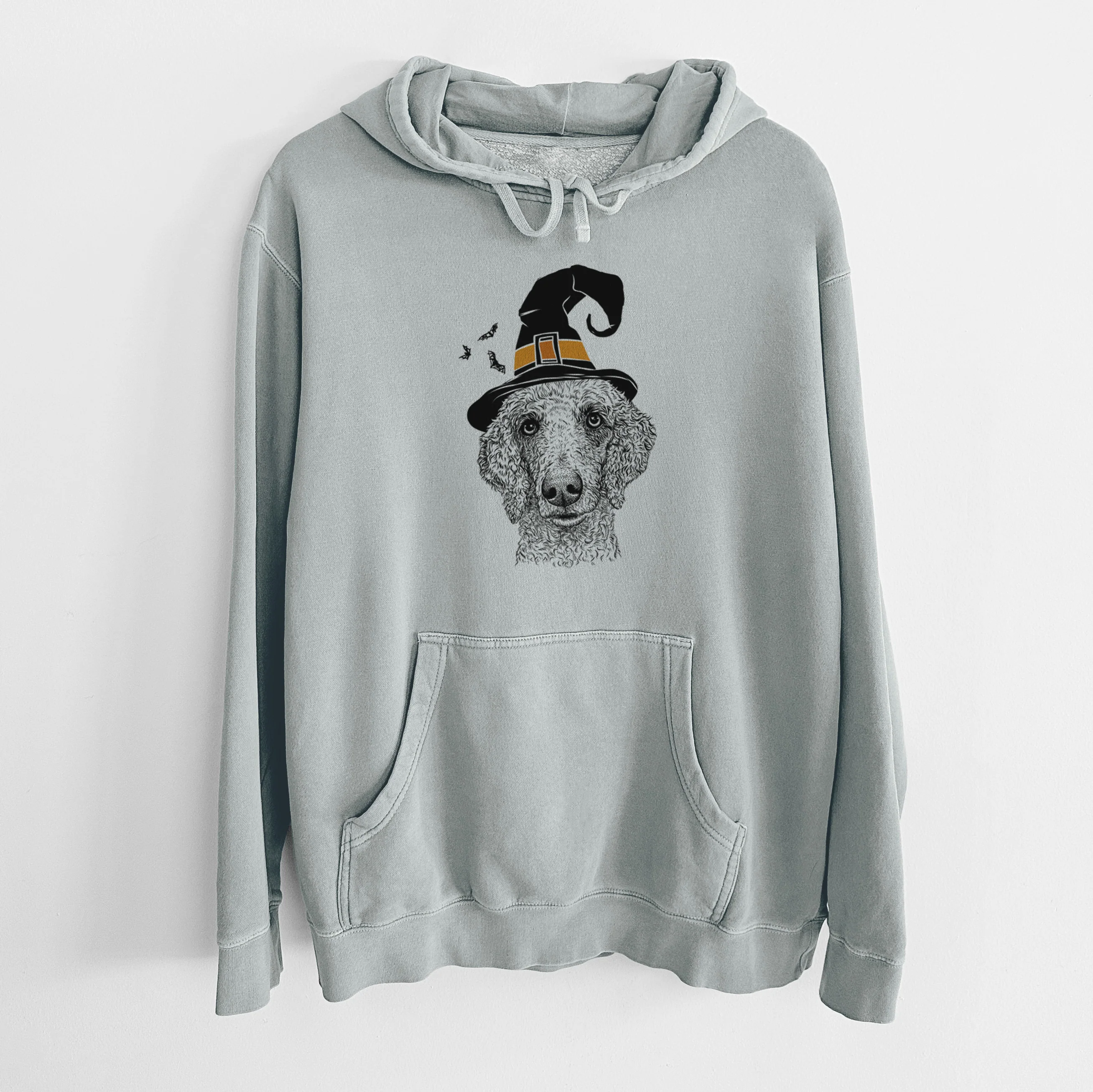 Witch Blossom the Poodle - Unisex Pigment Dyed Hoodie - Image 6