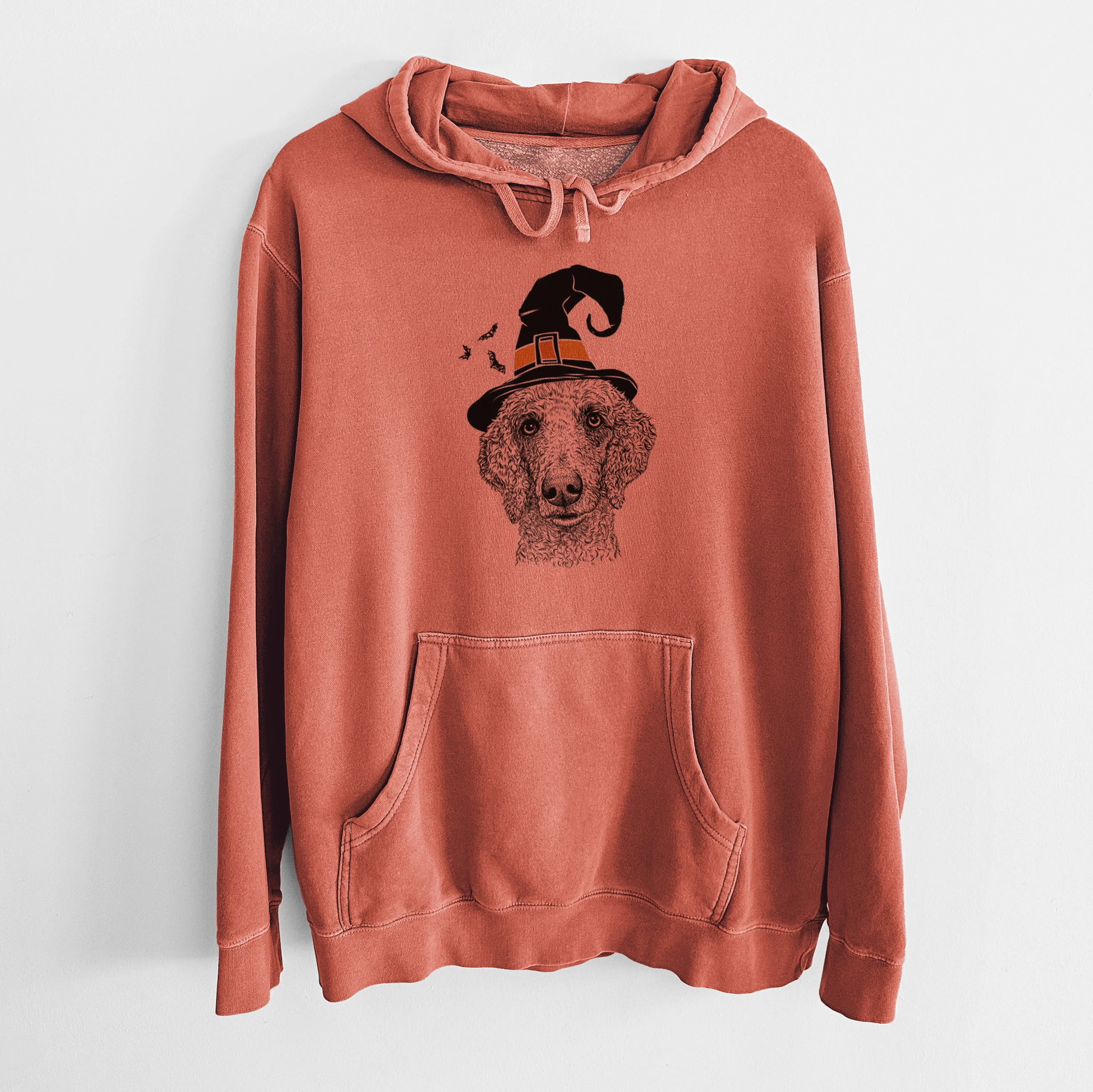 Witch Blossom the Poodle - Unisex Pigment Dyed Hoodie - Image 7