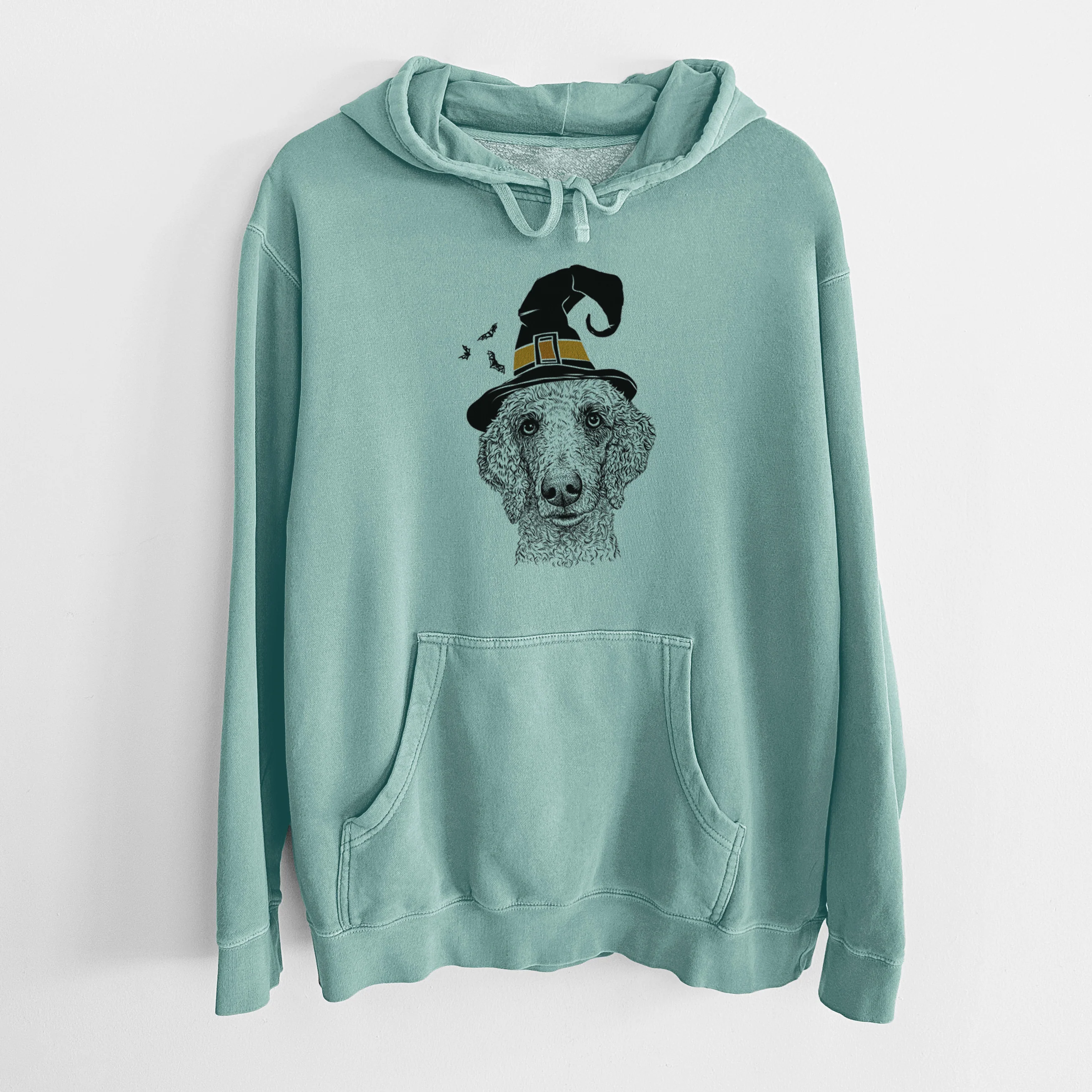 Witch Blossom the Poodle - Unisex Pigment Dyed Hoodie - Image 8