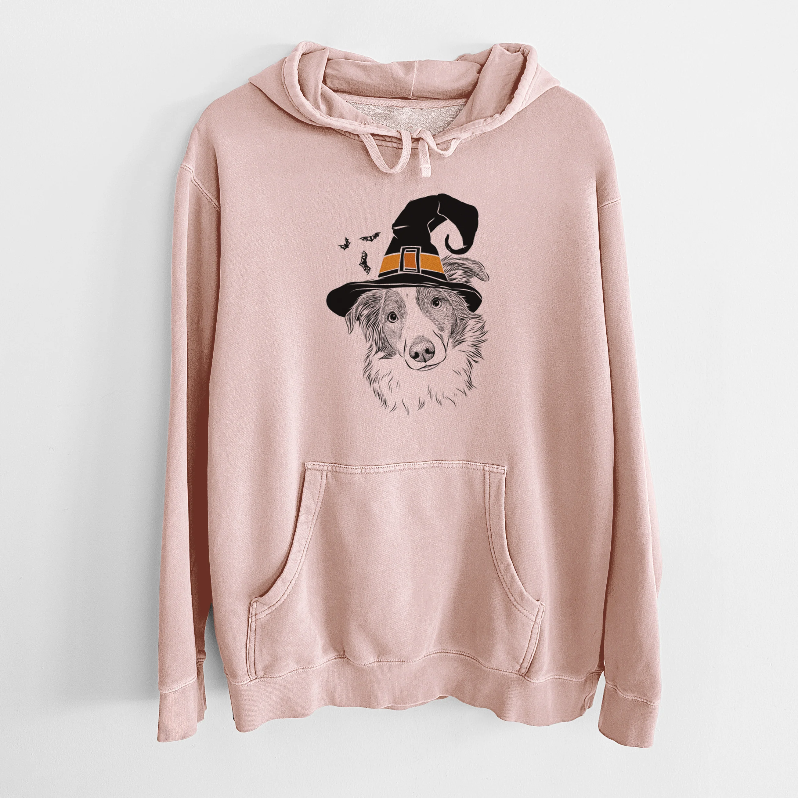 Witch Cyclone the Australian Shepherd - Unisex Pigment Dyed Hoodie - Image 5