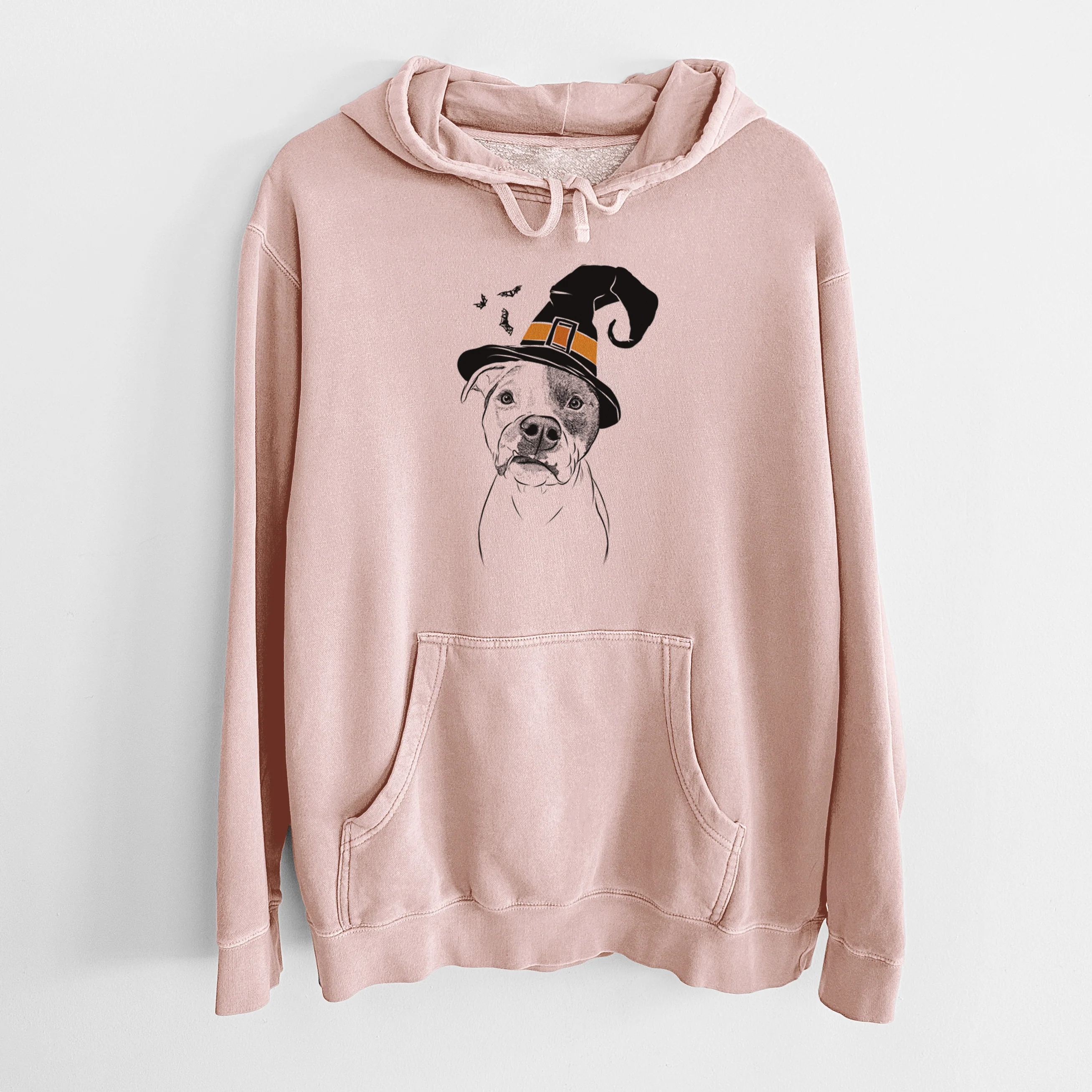 Witch Dexter the Pitbull - Unisex Pigment Dyed Hoodie - Image 5