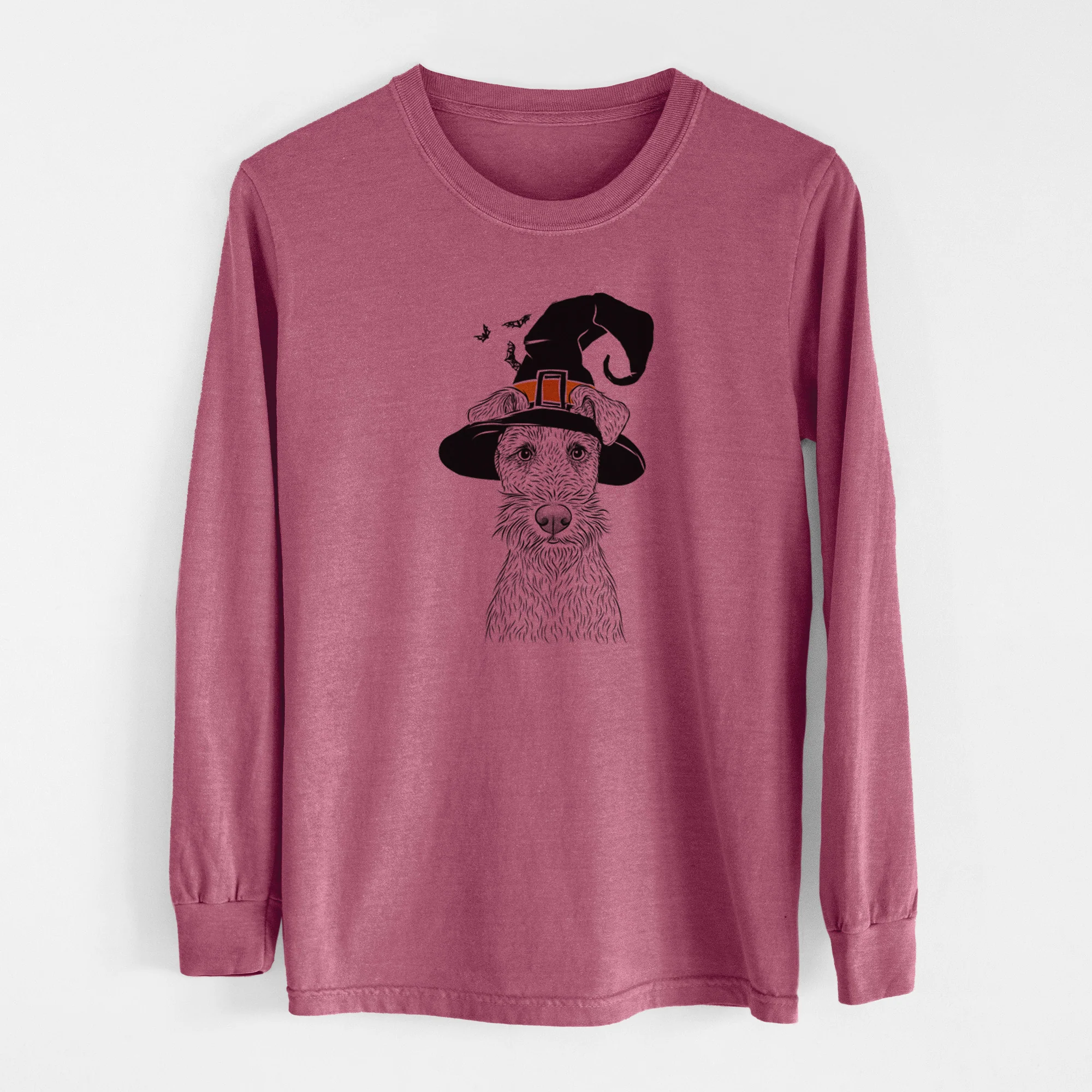 Witch Fitz the Wire Fox Terrier - Men's Heavyweight 100% Cotton Long Sleeve - Image 11
