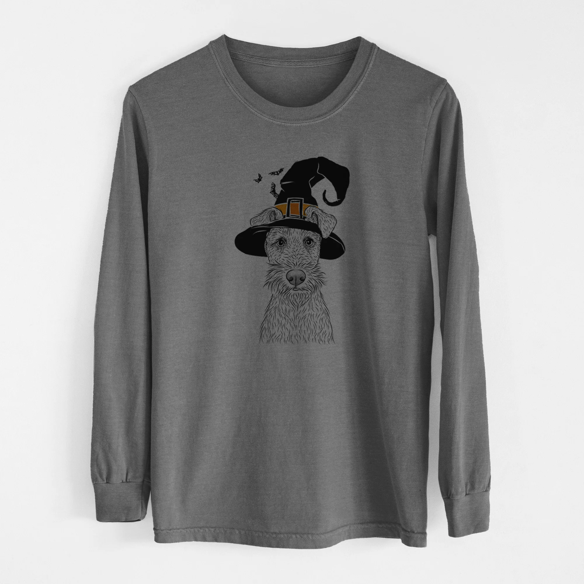 Witch Fitz the Wire Fox Terrier - Men's Heavyweight 100% Cotton Long Sleeve - Image 14