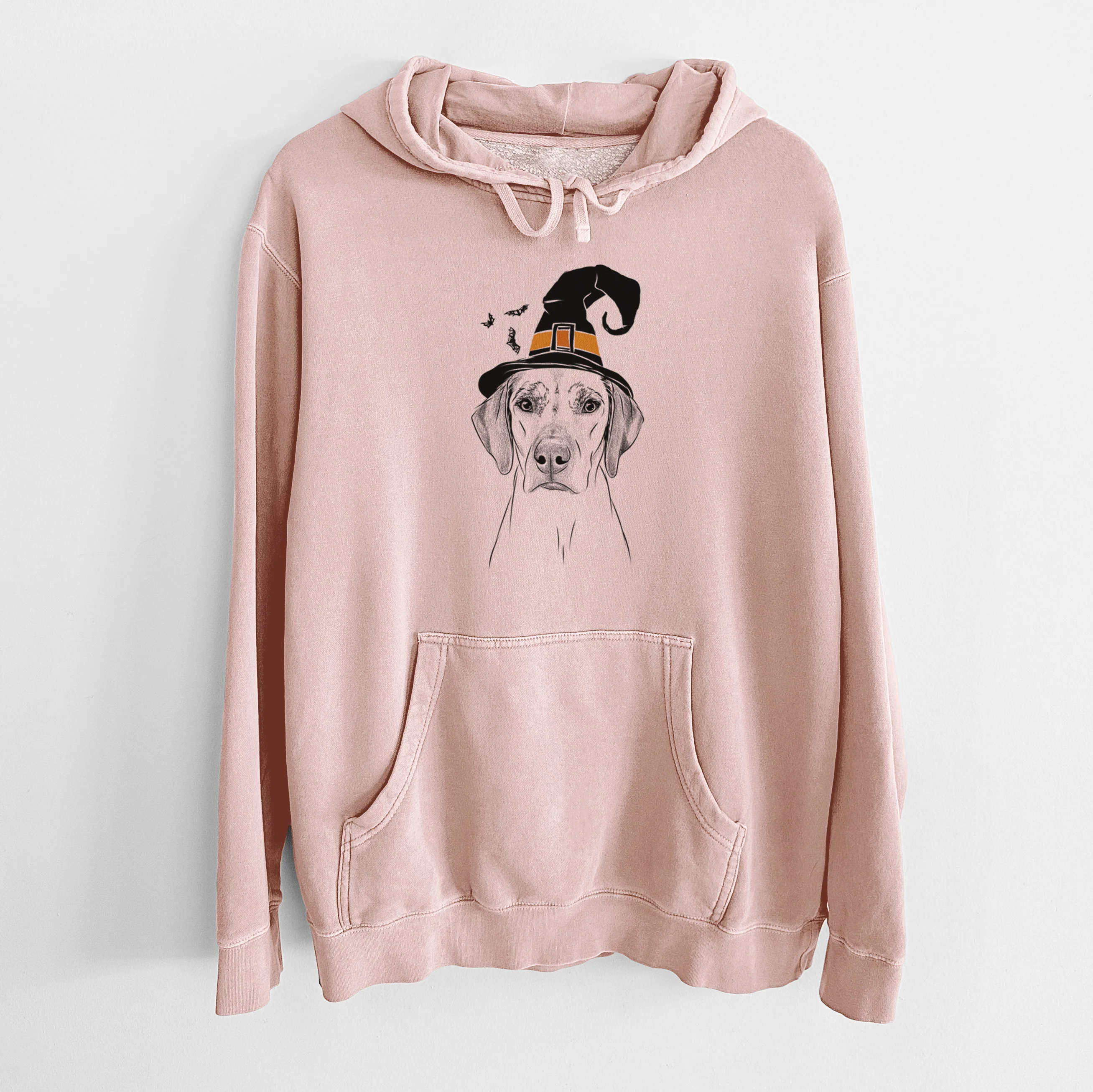 Witch Jenga the Rhodesian Ridgeback - Unisex Pigment Dyed Hoodie - Image 5