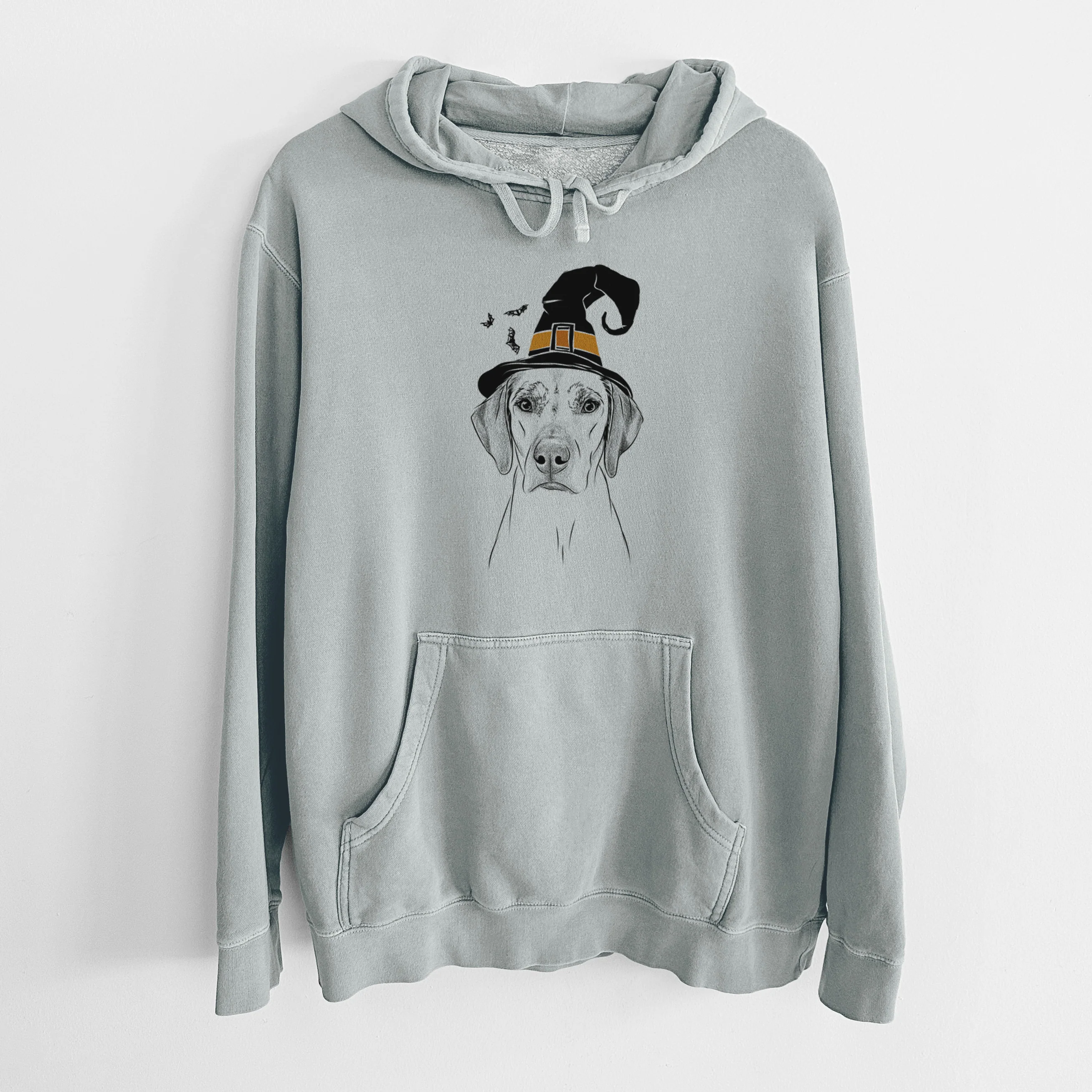 Witch Jenga the Rhodesian Ridgeback - Unisex Pigment Dyed Hoodie - Image 6
