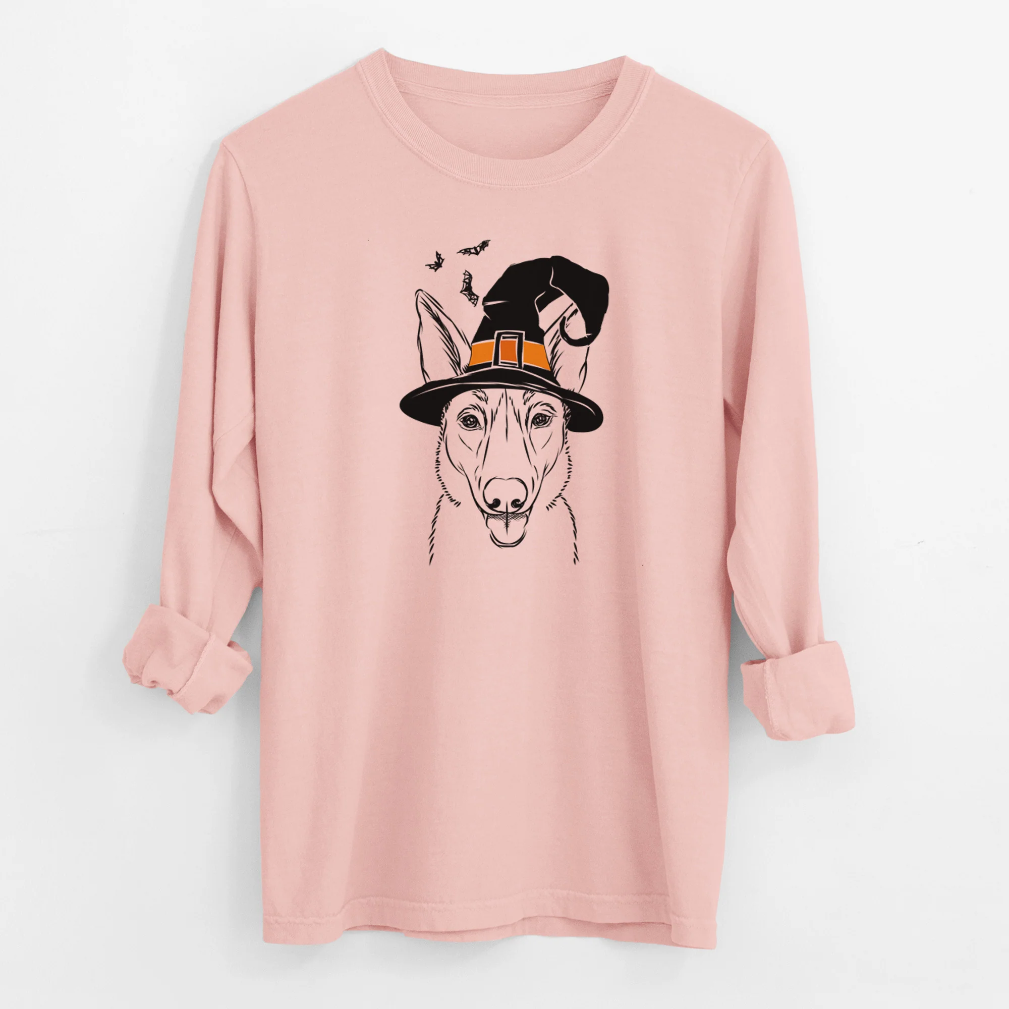 Witch Lyric the Belgian Malinois - Men's Heavyweight 100% Cotton Long Sleeve - Image 12