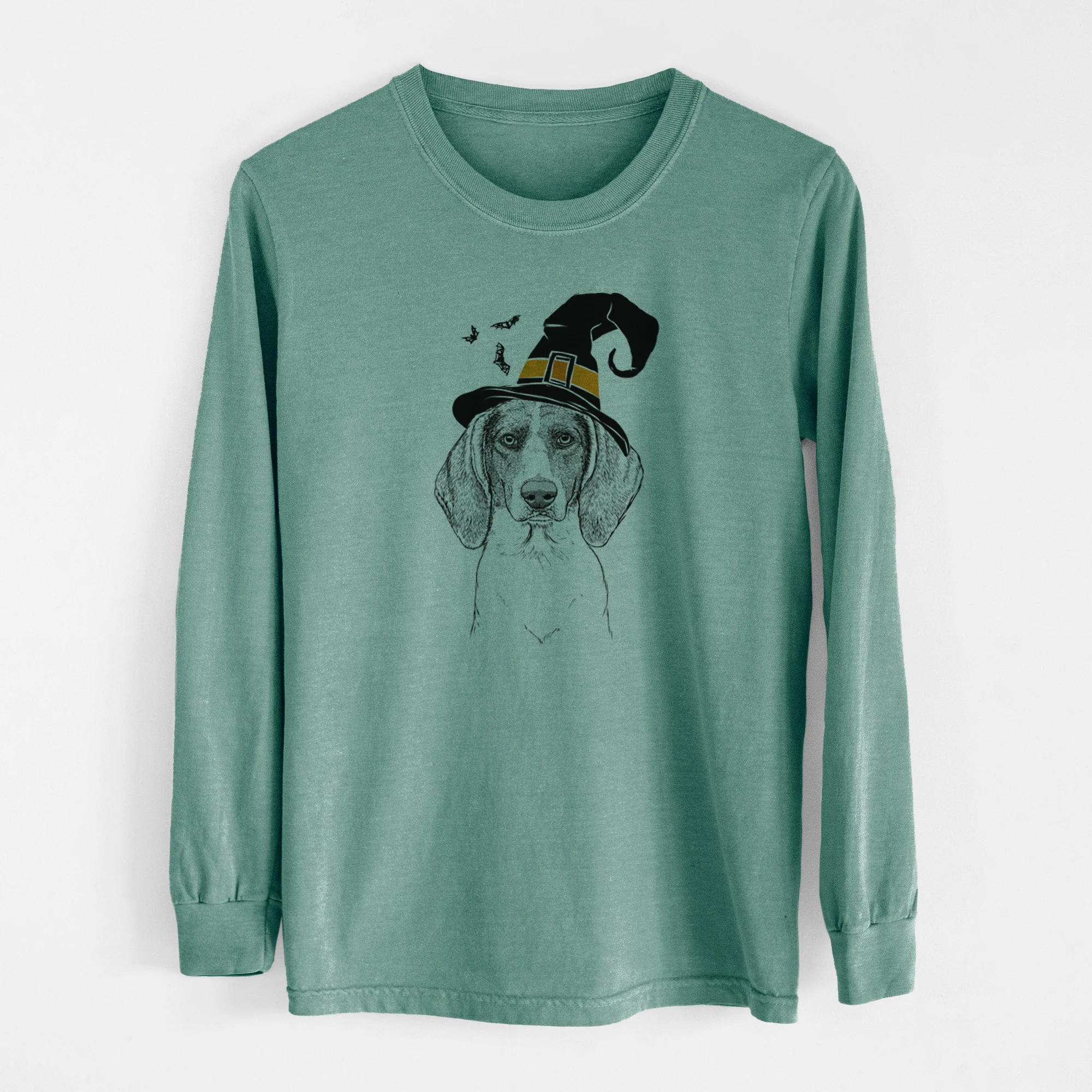 Witch Orin the Treeing Walker Coonhound - Men's Heavyweight 100% Cotton Long Sleeve - Image 13