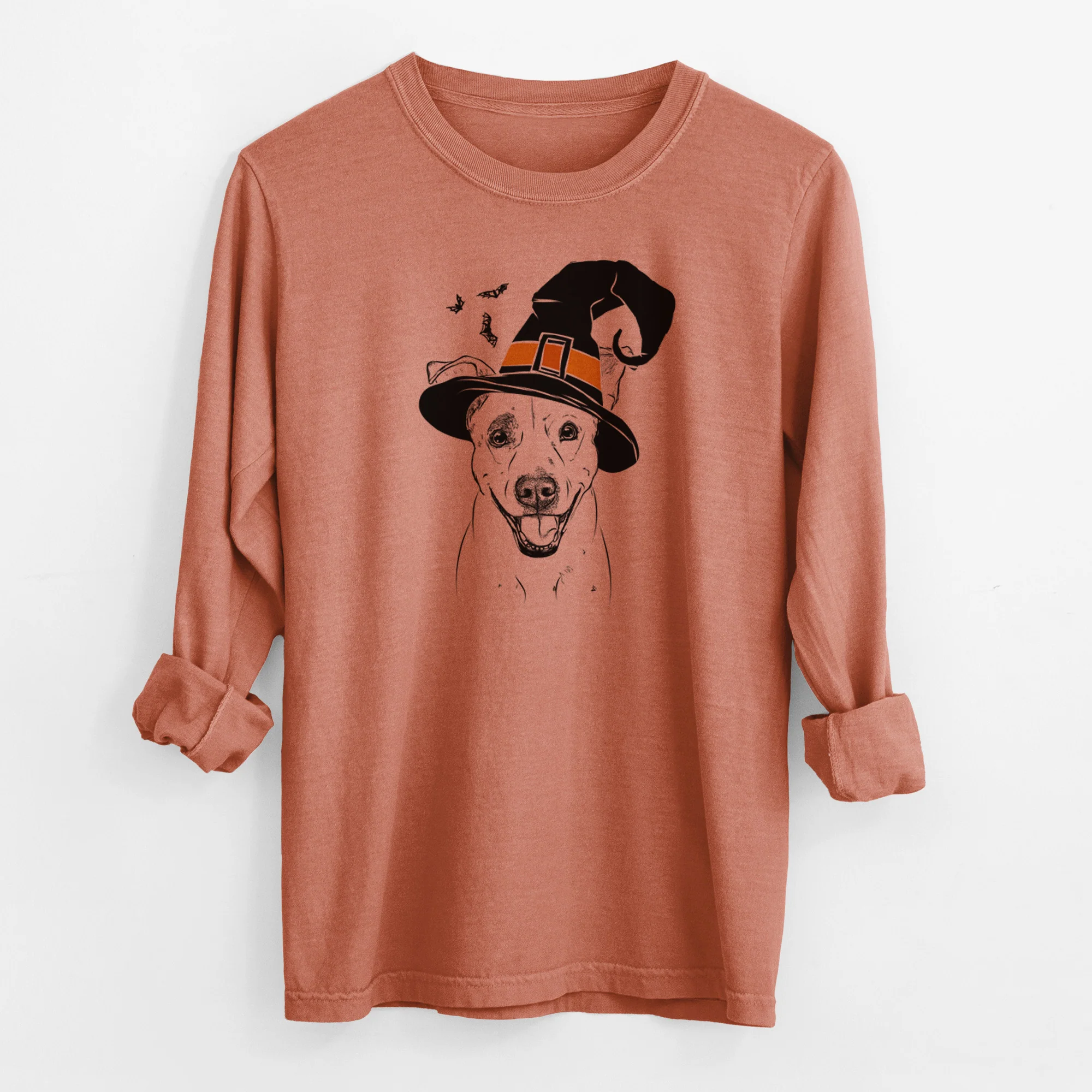 Witch Ralphie the Mixed Breed - Men's Heavyweight 100% Cotton Long Sleeve