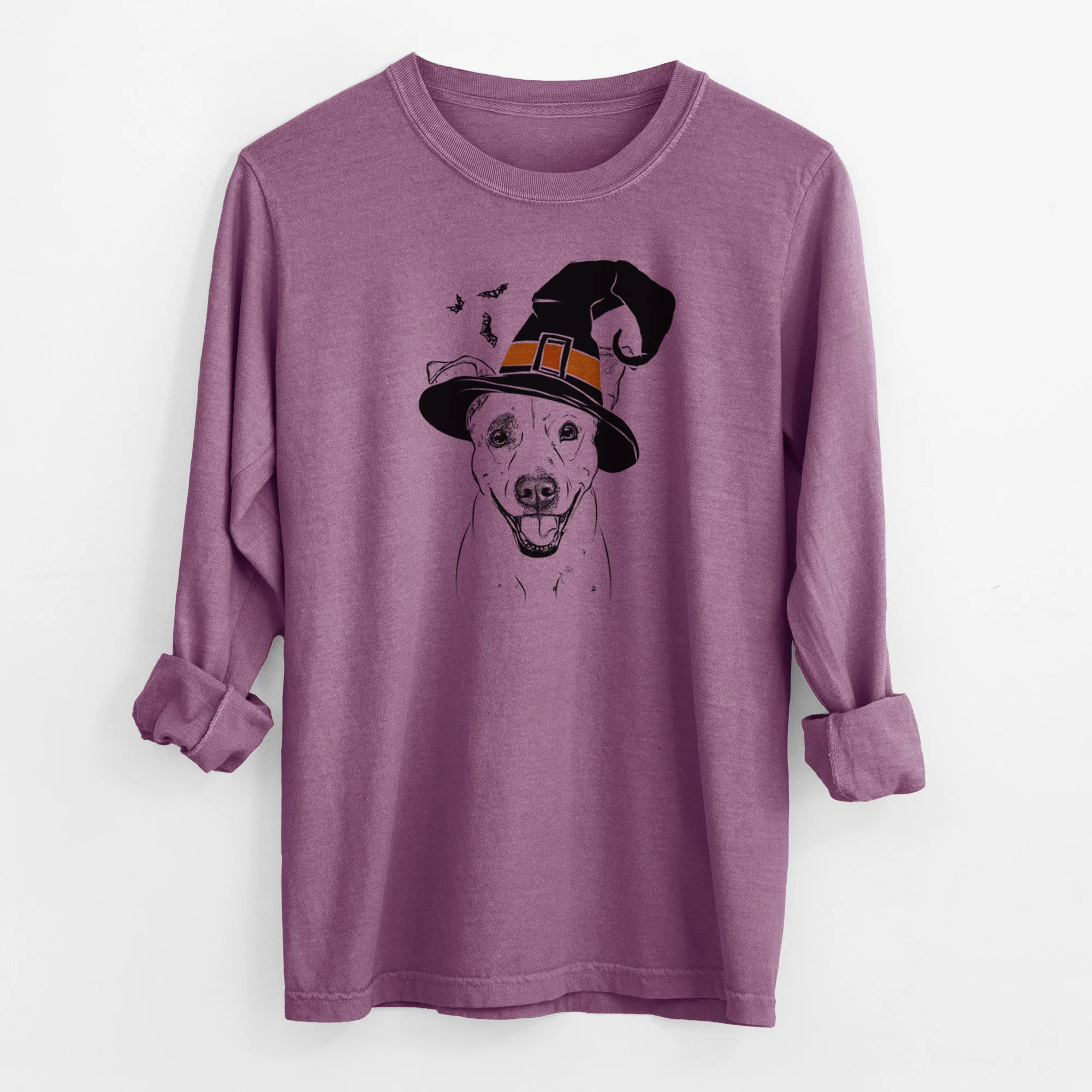Witch Ralphie the Mixed Breed - Men's Heavyweight 100% Cotton Long Sleeve - Image 10