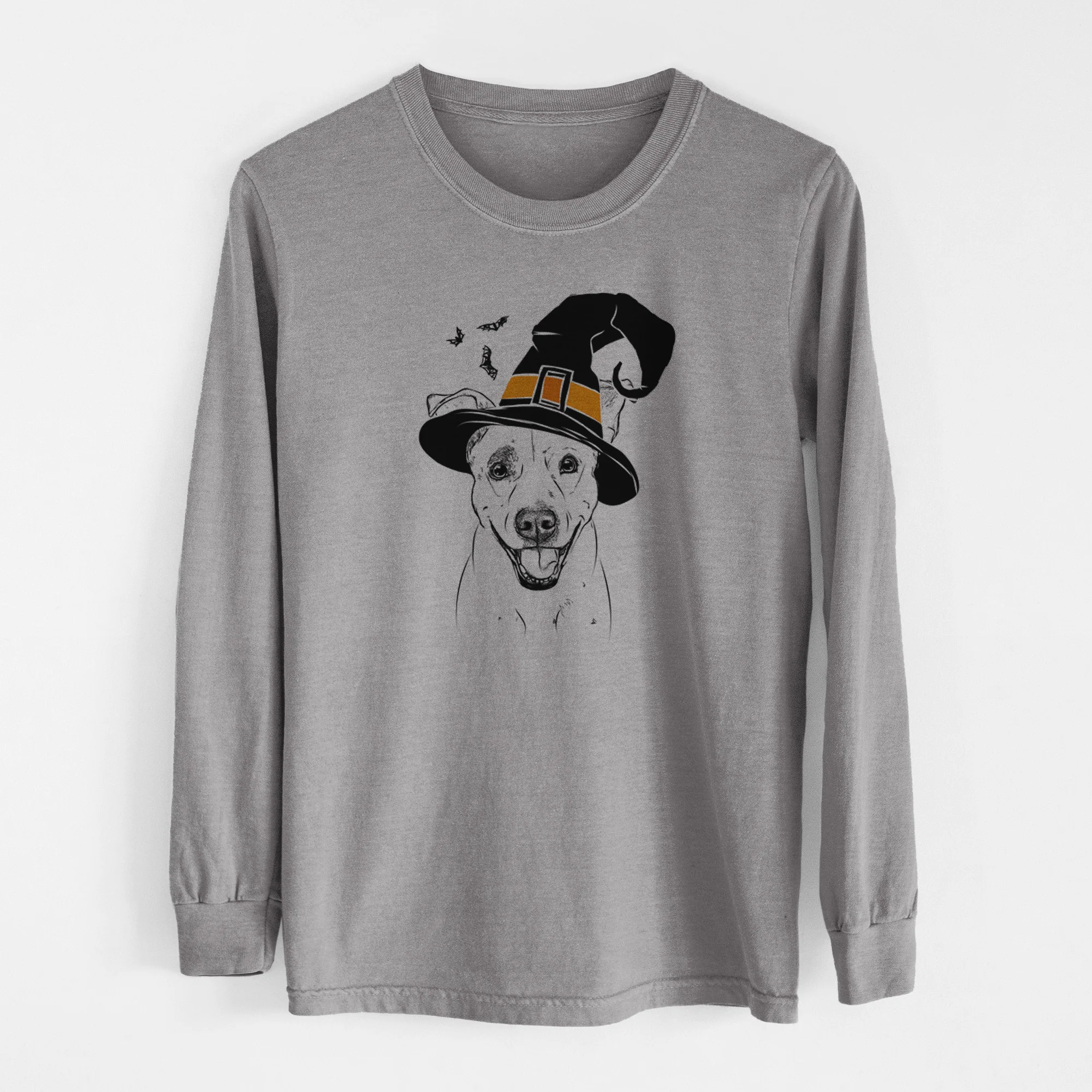 Witch Ralphie the Mixed Breed - Men's Heavyweight 100% Cotton Long Sleeve - Image 7