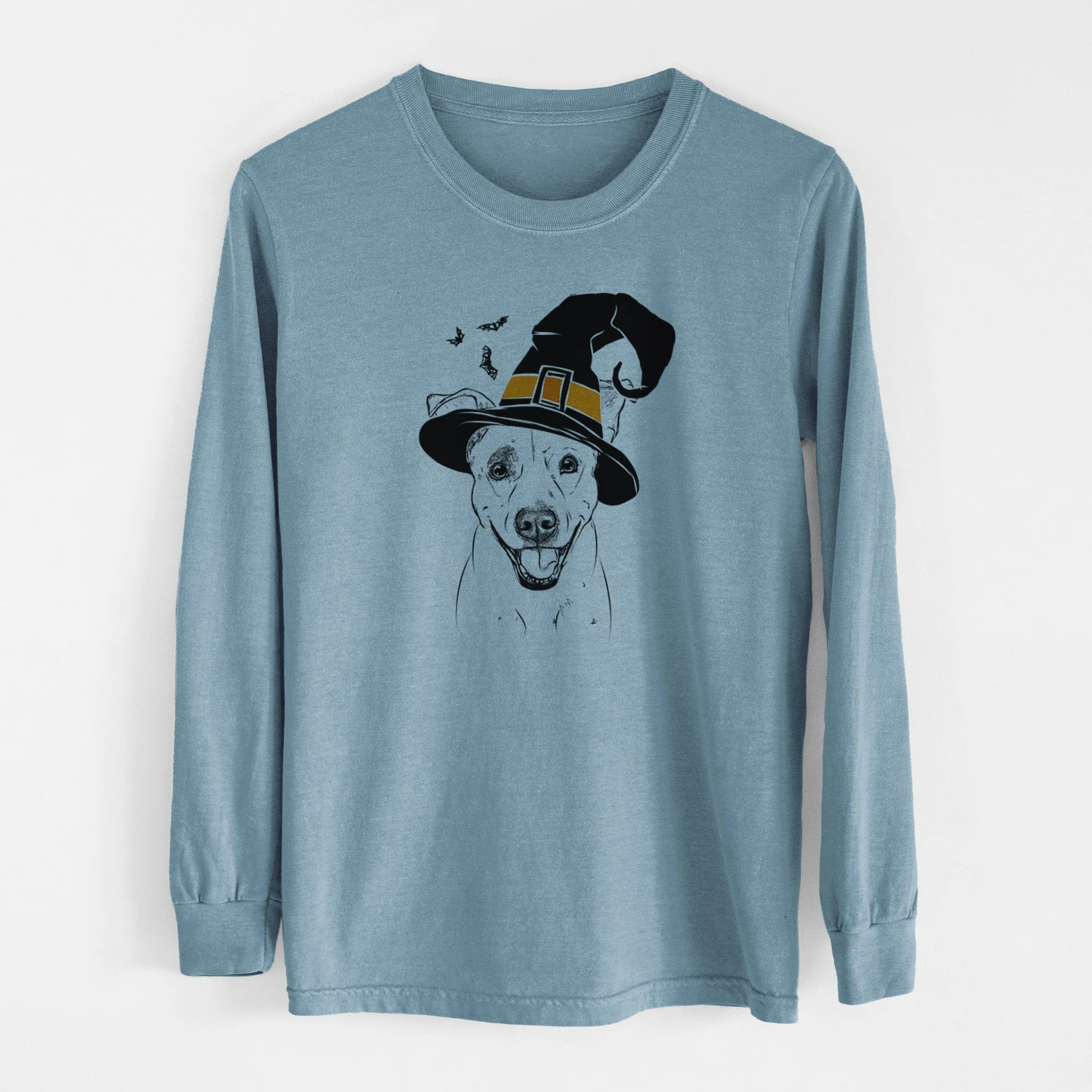 Witch Ralphie the Mixed Breed - Men's Heavyweight 100% Cotton Long Sleeve - Image 8