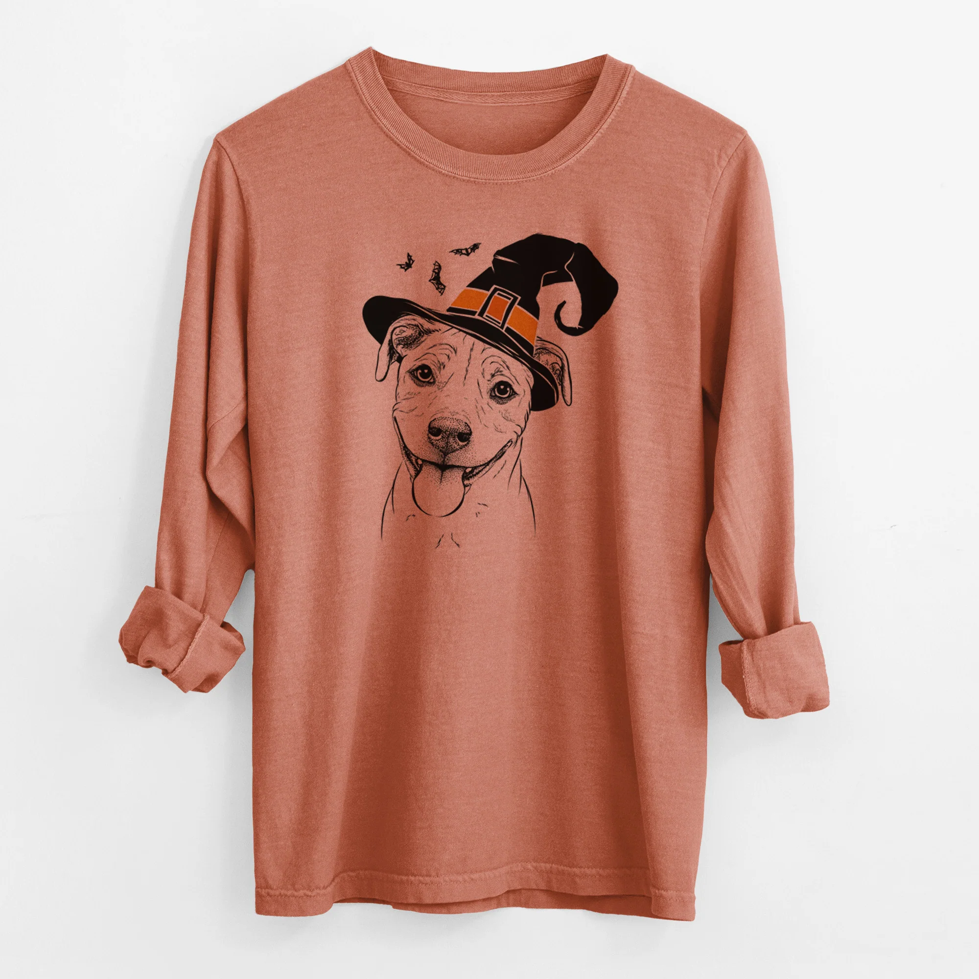 Witch Skye the Pitweiler - Men's Heavyweight 100% Cotton Long Sleeve