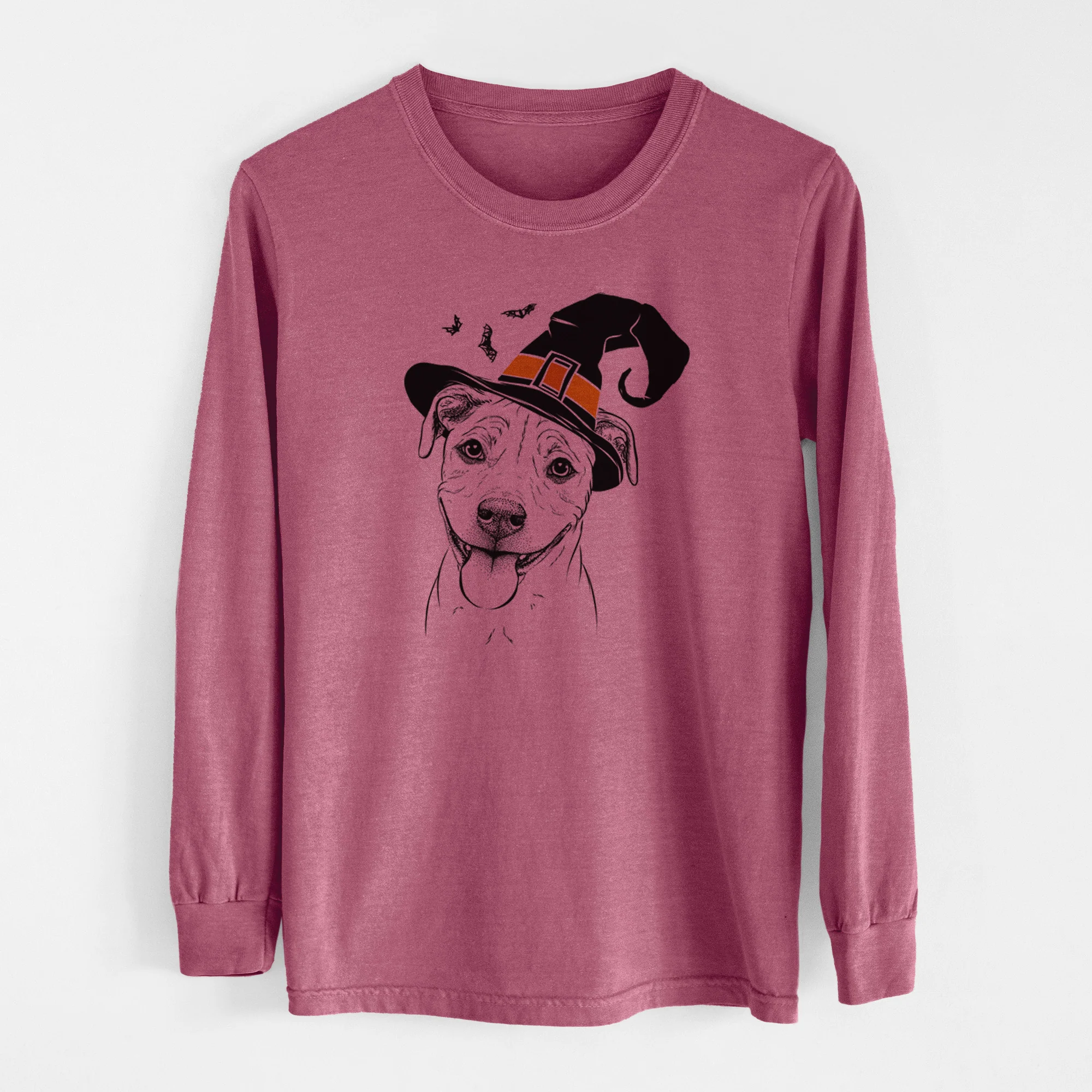 Witch Skye the Pitweiler - Men's Heavyweight 100% Cotton Long Sleeve - Image 11
