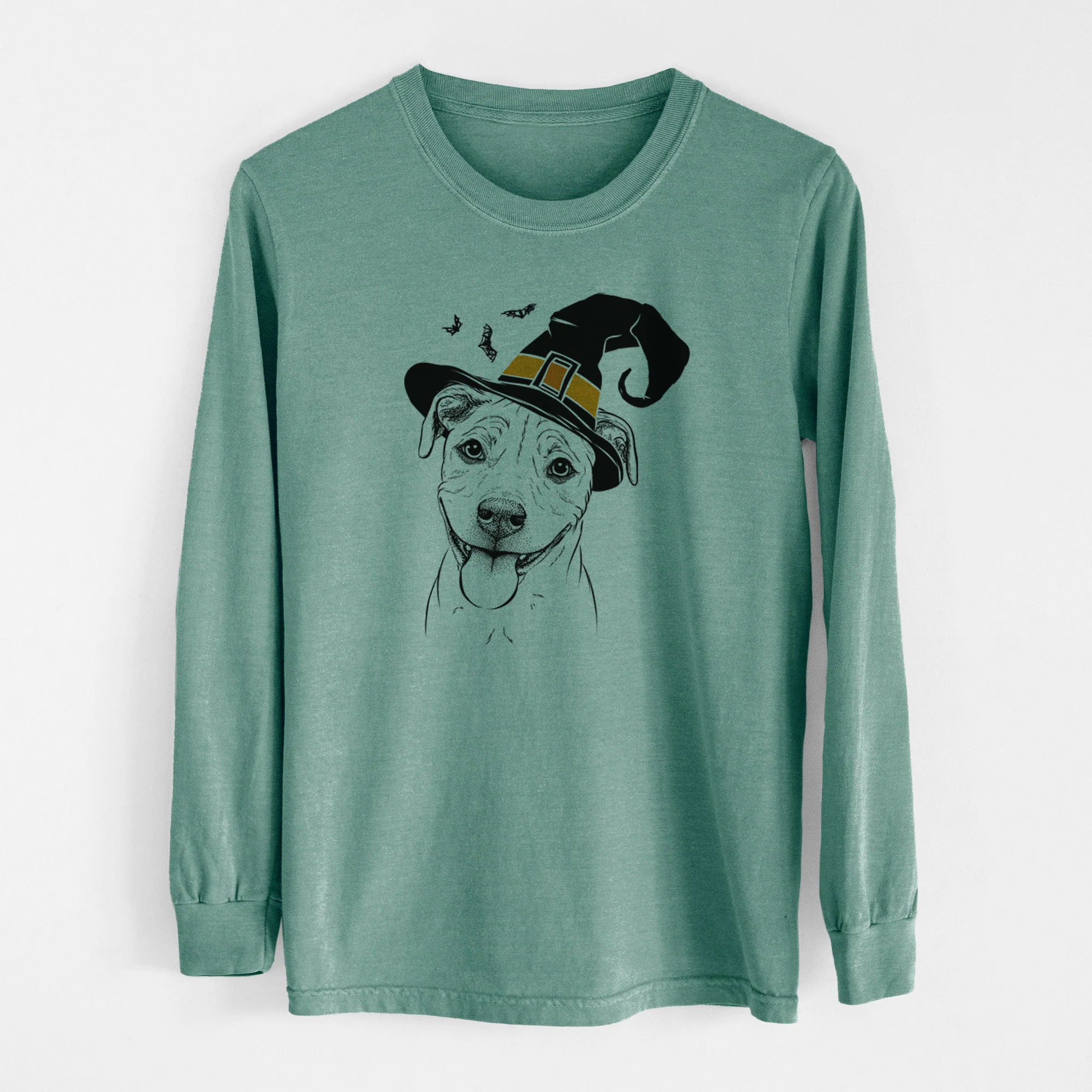 Witch Skye the Pitweiler - Men's Heavyweight 100% Cotton Long Sleeve - Image 13