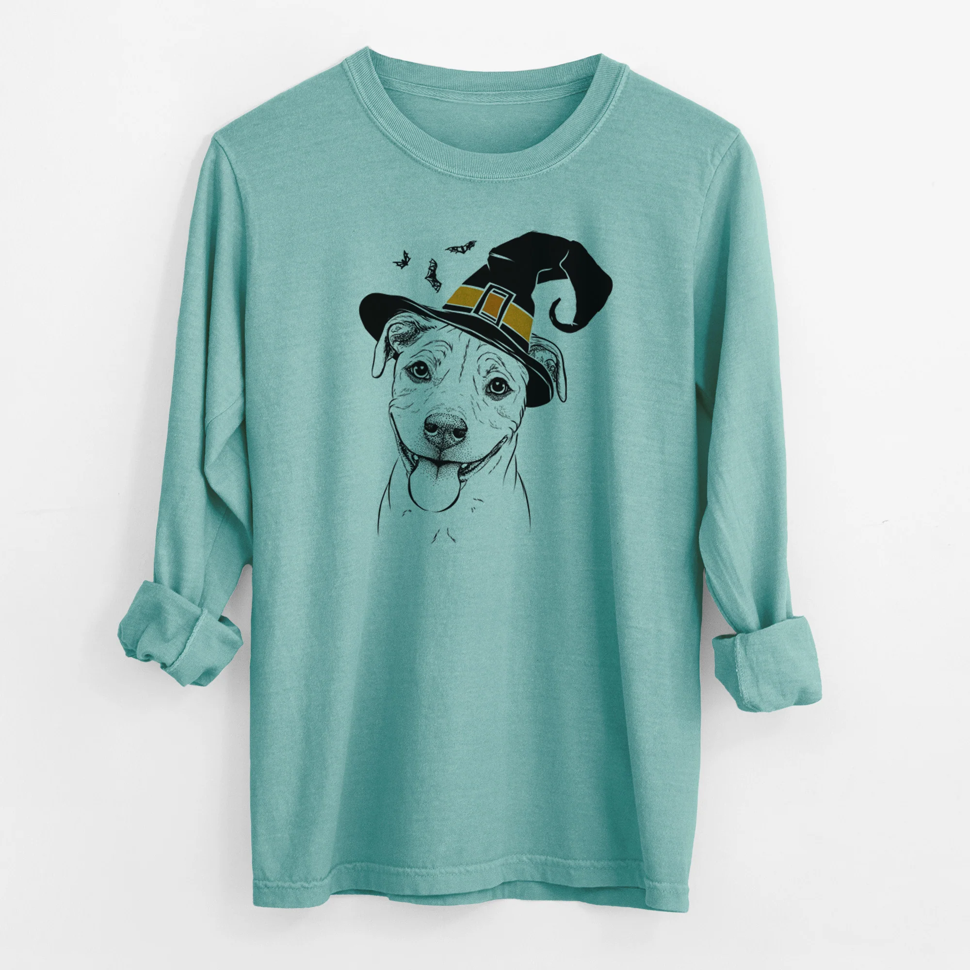 Witch Skye the Pitweiler - Men's Heavyweight 100% Cotton Long Sleeve - Image 9
