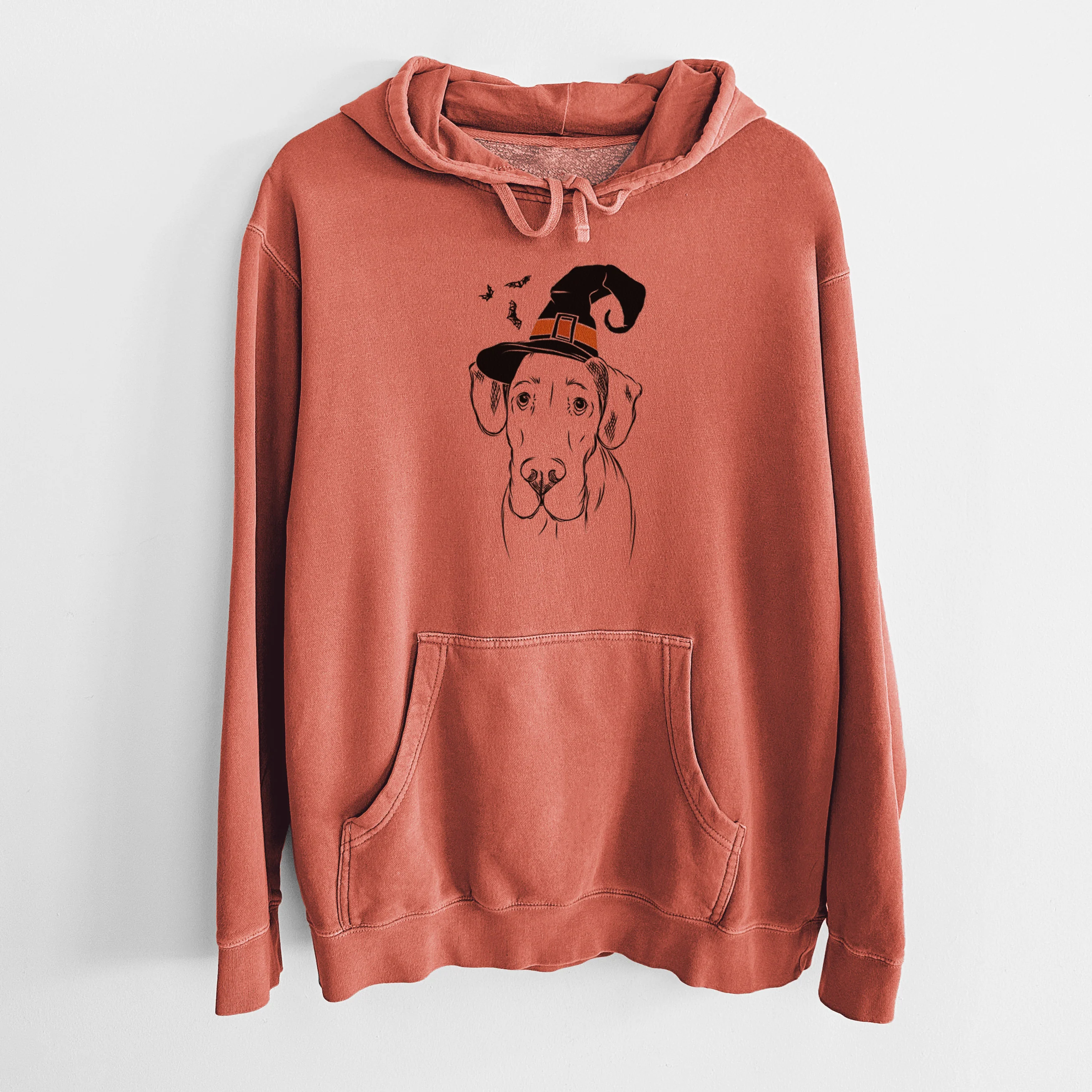Witch Titus the Great Dane - Unisex Pigment Dyed Hoodie - Image 7