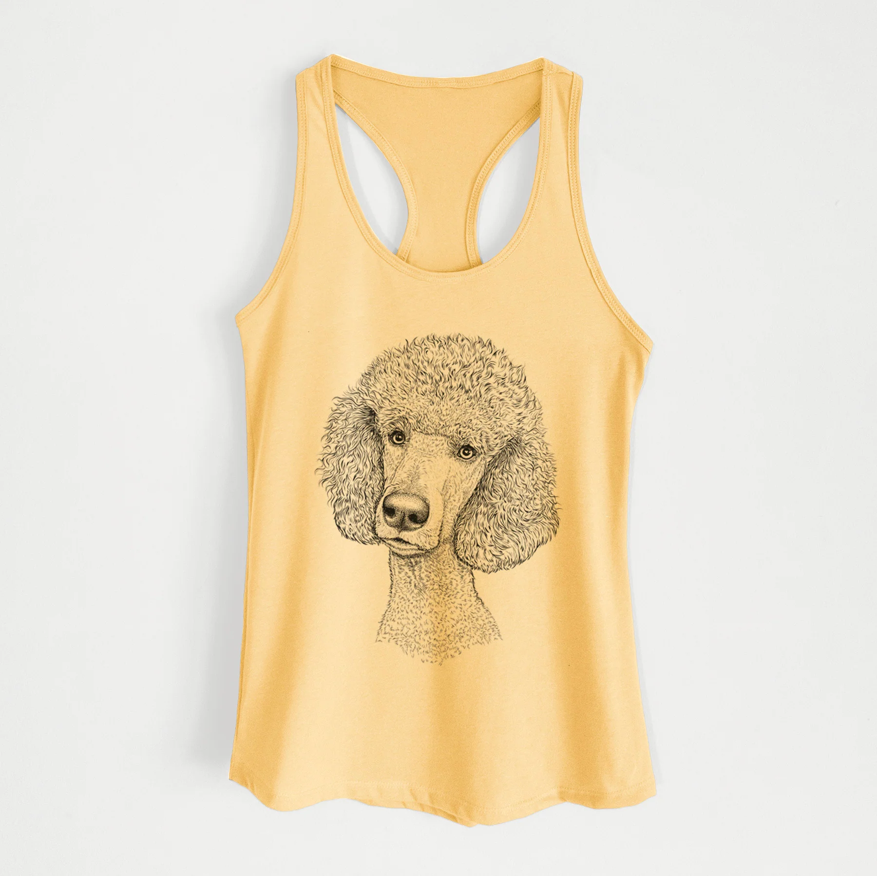 Yuki the Poodle - Women's Racerback Tanktop - Image 4