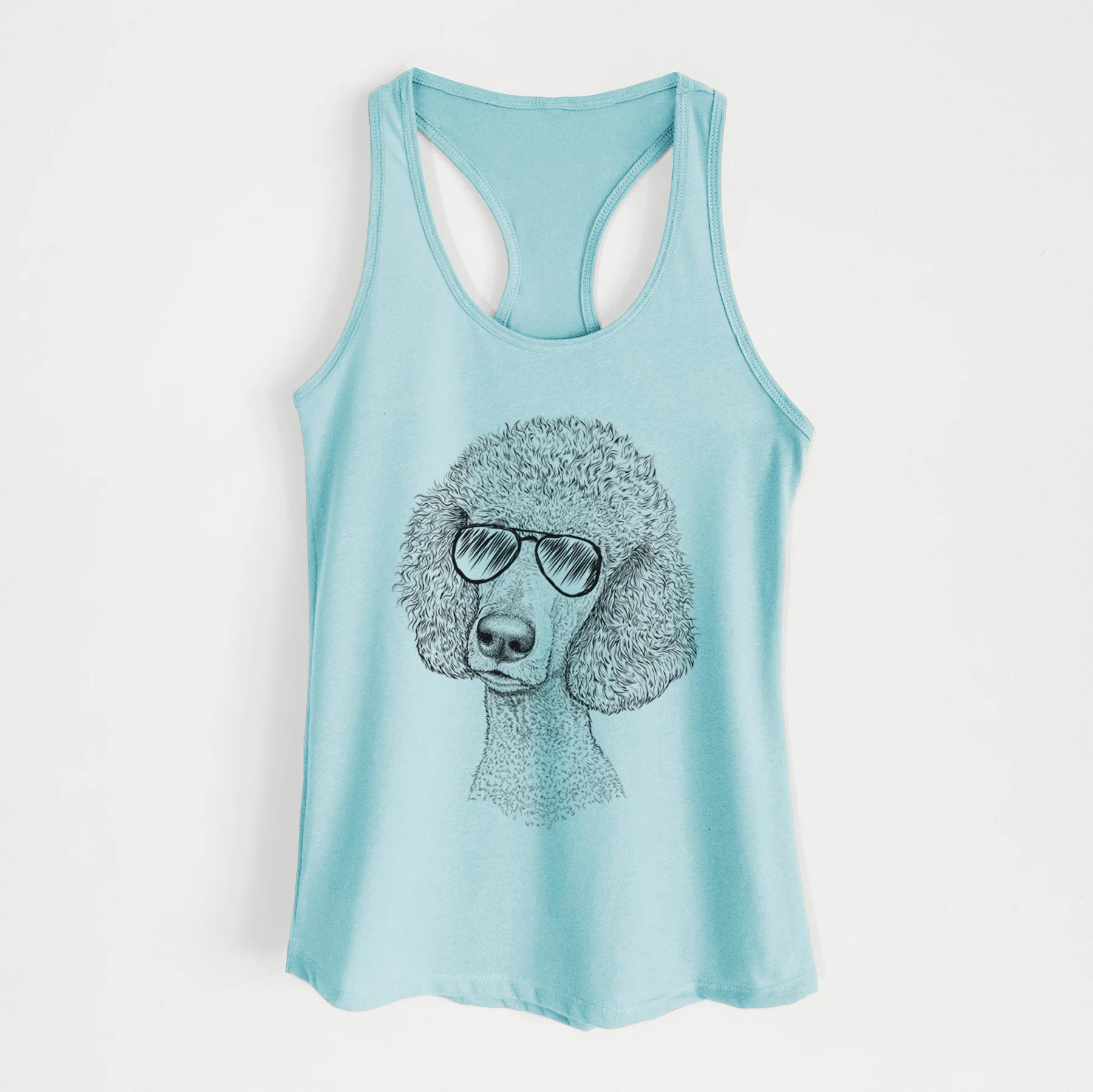 Yuki the Poodle - Women's Racerback Tanktop - Image 7